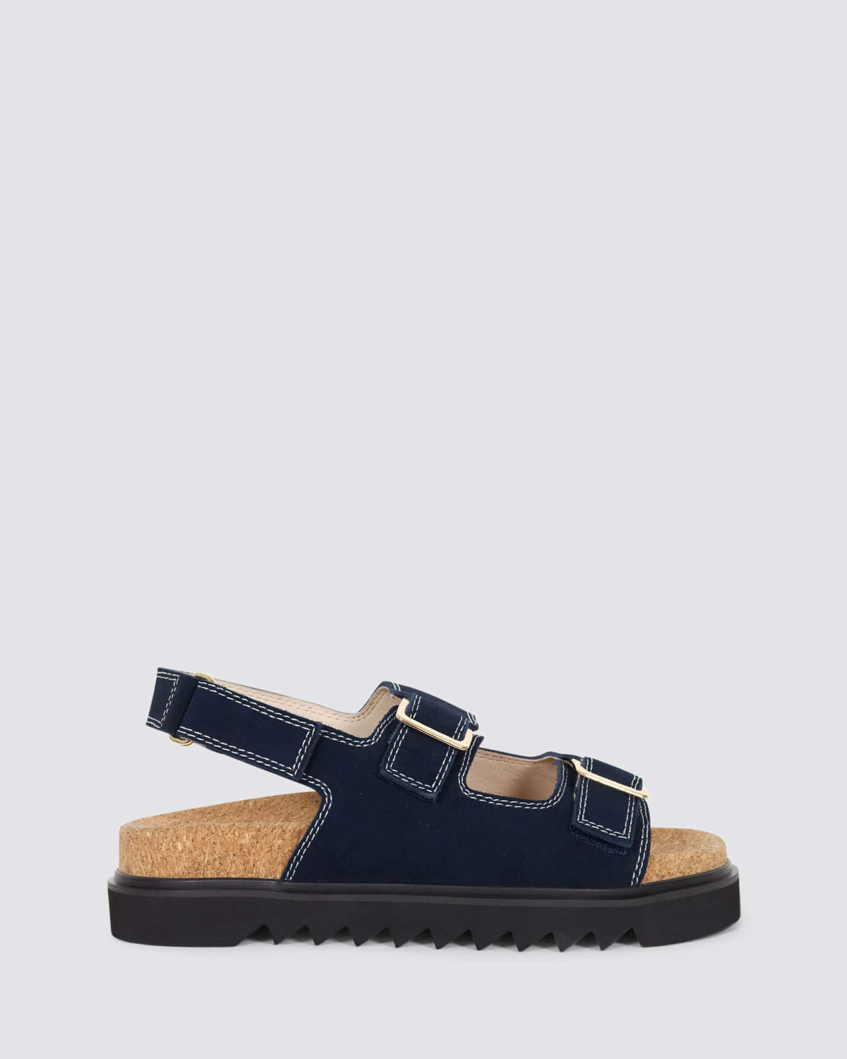 TULUM PLATFORM SANDALS NAVY