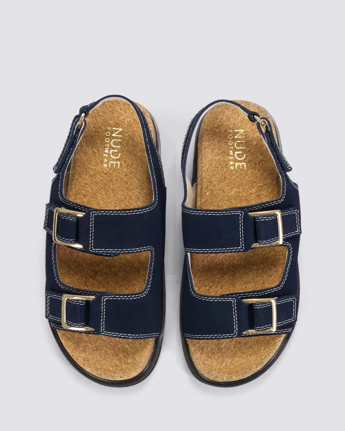TULUM PLATFORM SANDALS NAVY
