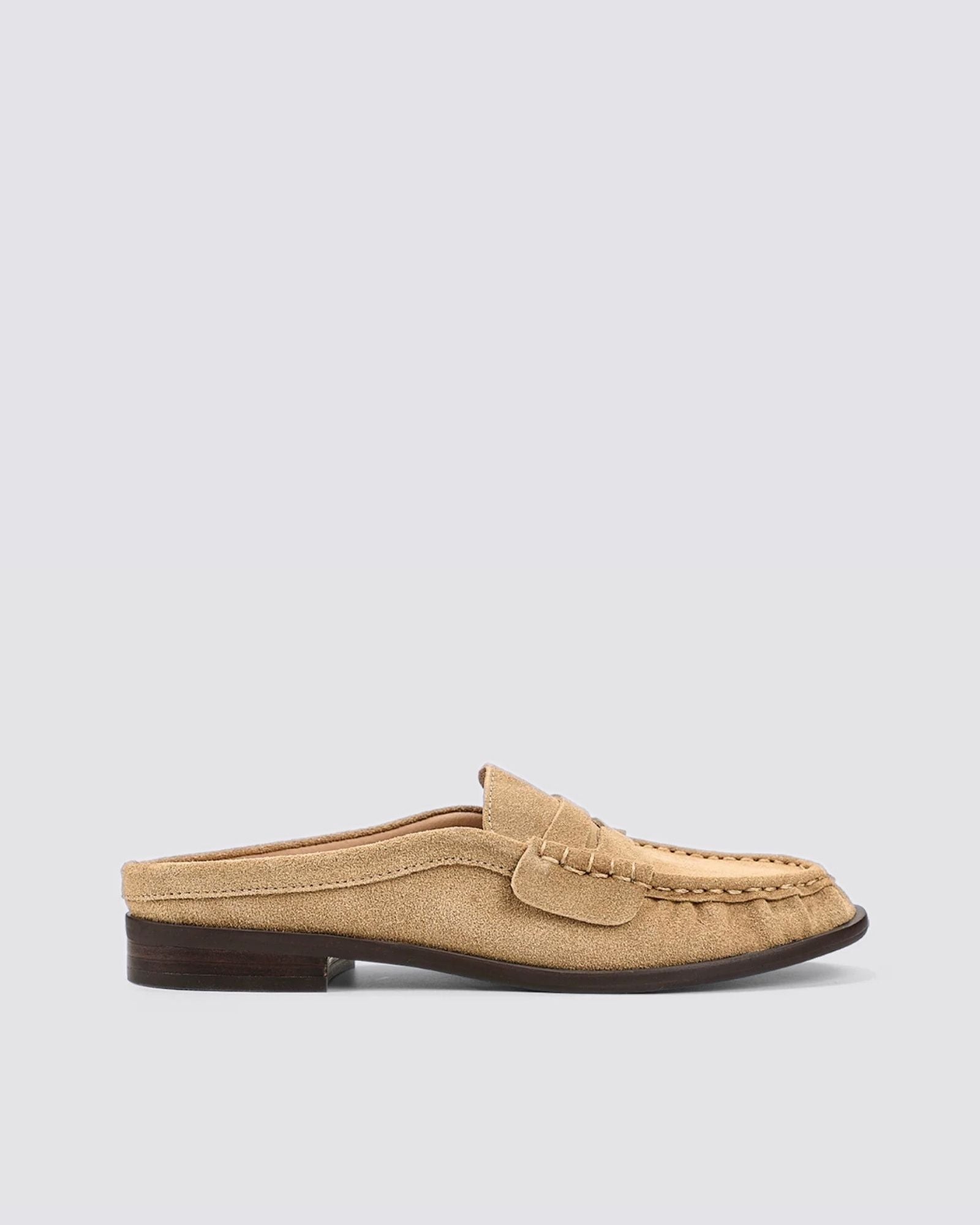 PARKER LOAFER MULES TAUPE SUEDE