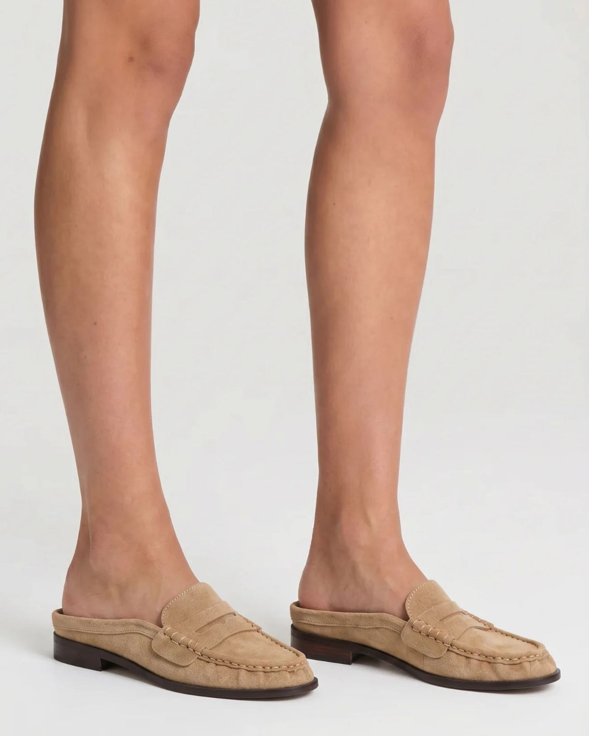 PARKER LOAFER MULES TAUPE SUEDE