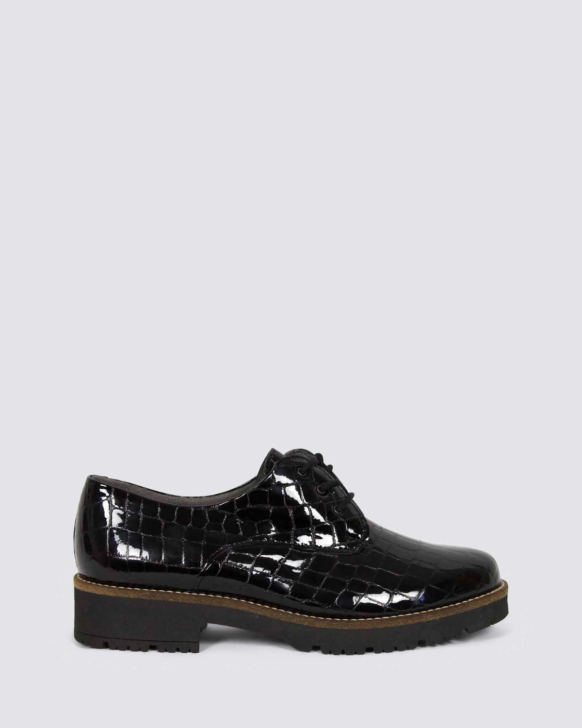 10771 LACE UP SHOES BLACK