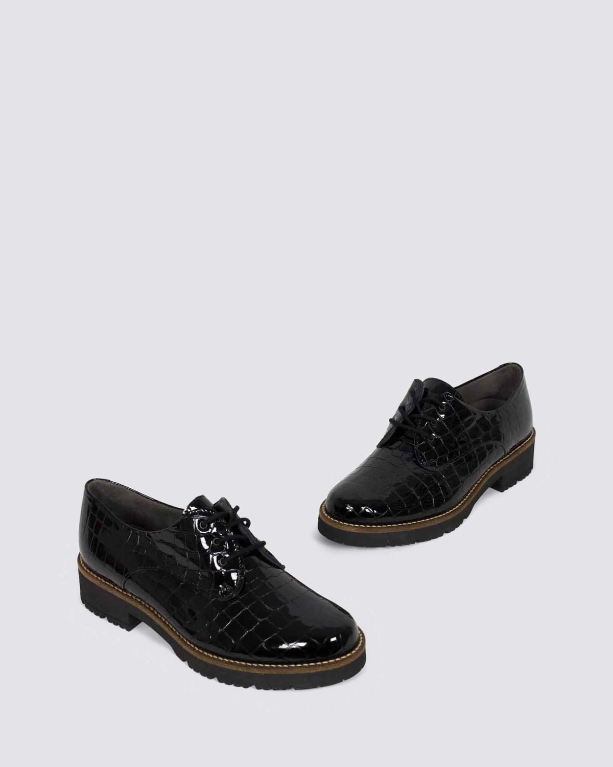 10771 LACE UP SHOES BLACK
