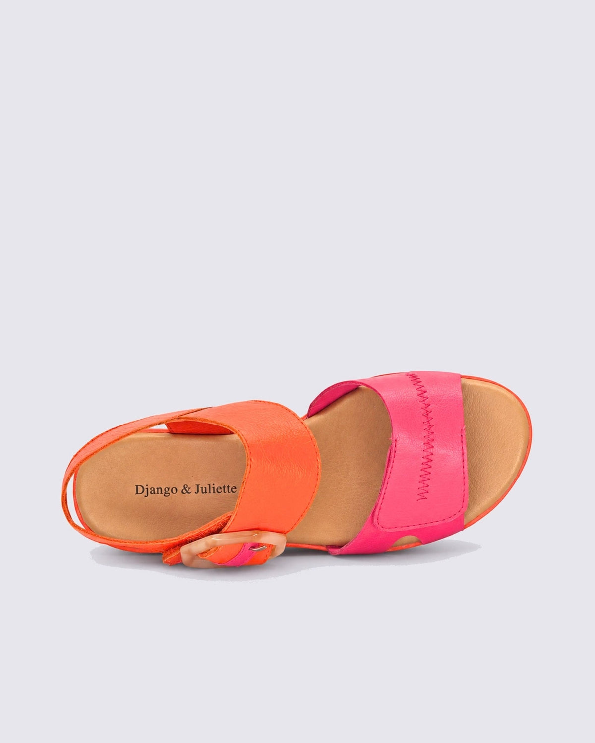 QALI PLATFORM WEDGE SANDALS FUCHSIA/ORANGE