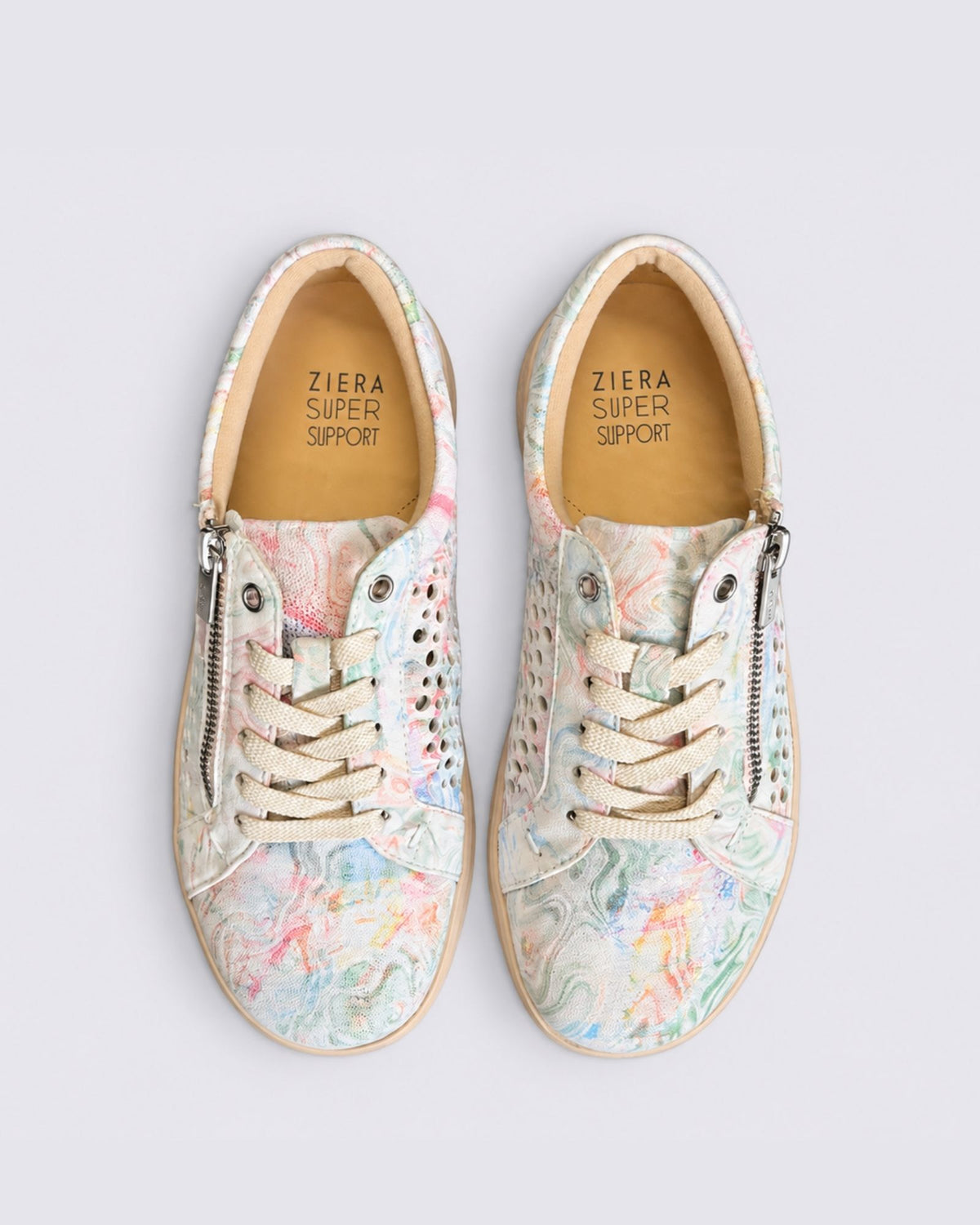 SHOVO XF-ZR SNEAKERS NUDE FLORAL