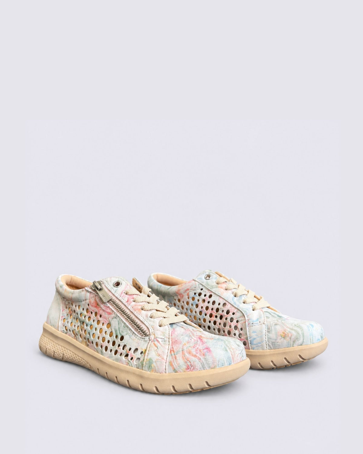 SHOVO XF-ZR SNEAKERS NUDE FLORAL