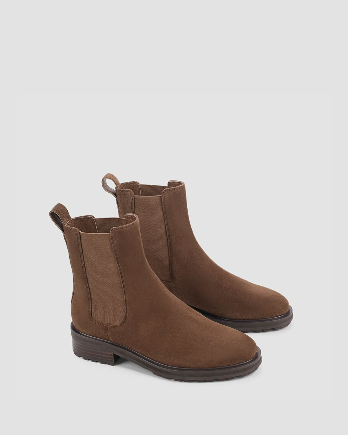 CASSIE ANKLE BOOTS TOFFEE BROWN SUEDE