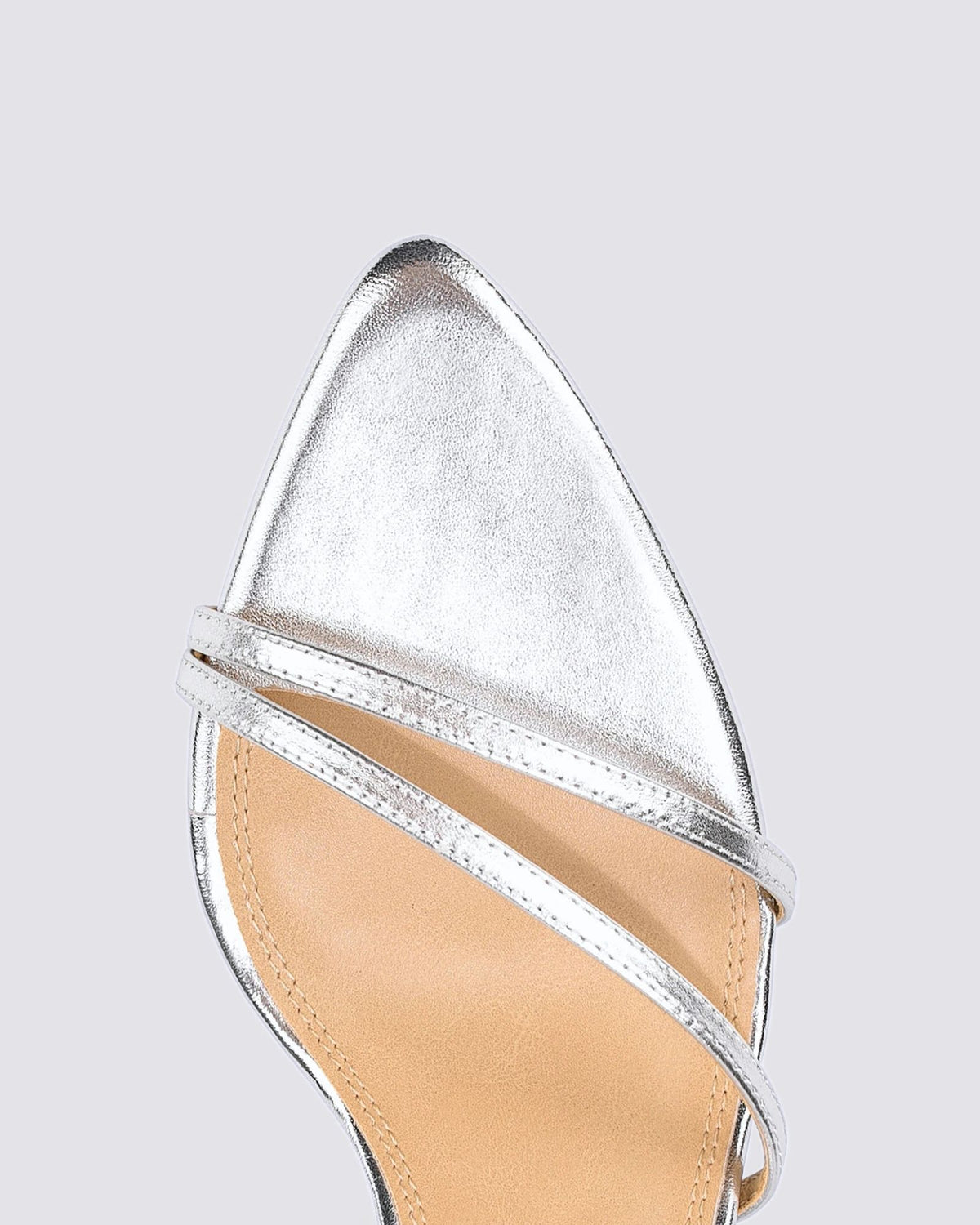 MAHALIA STRAPPY HEELS SILVER METALLIC