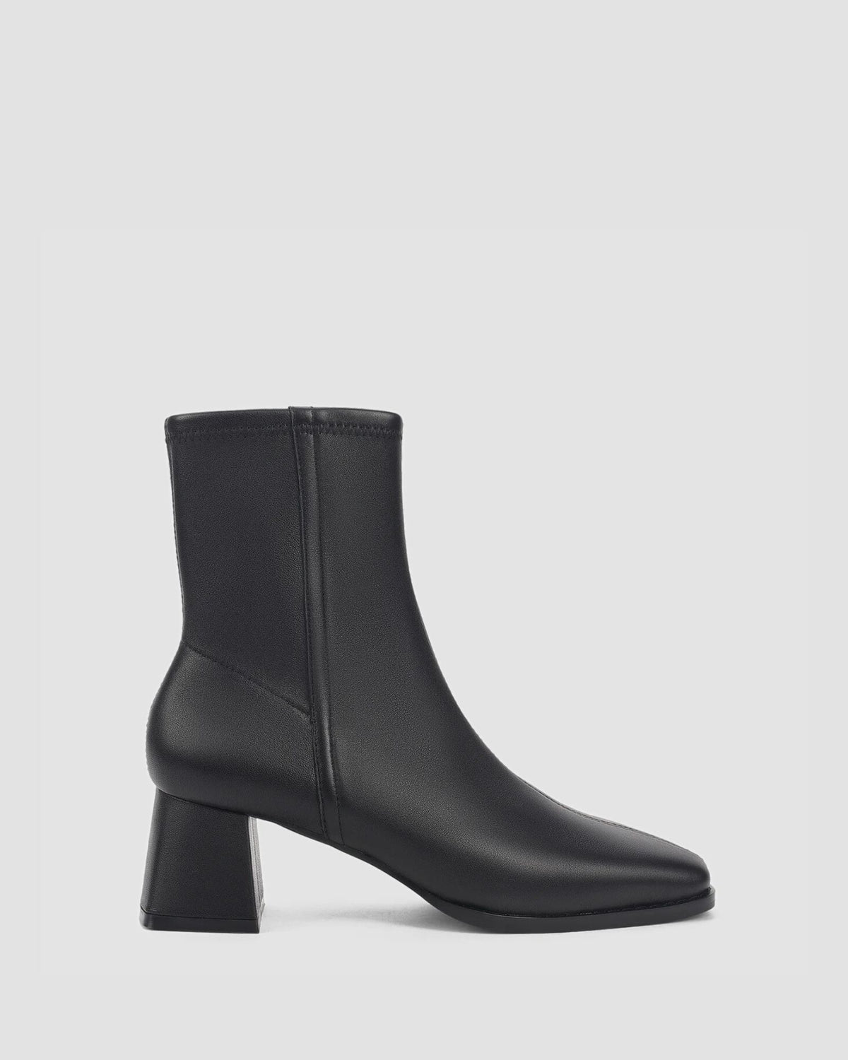 NOELLE BLOCK HEEL ANKLE BOOTS BLACK
