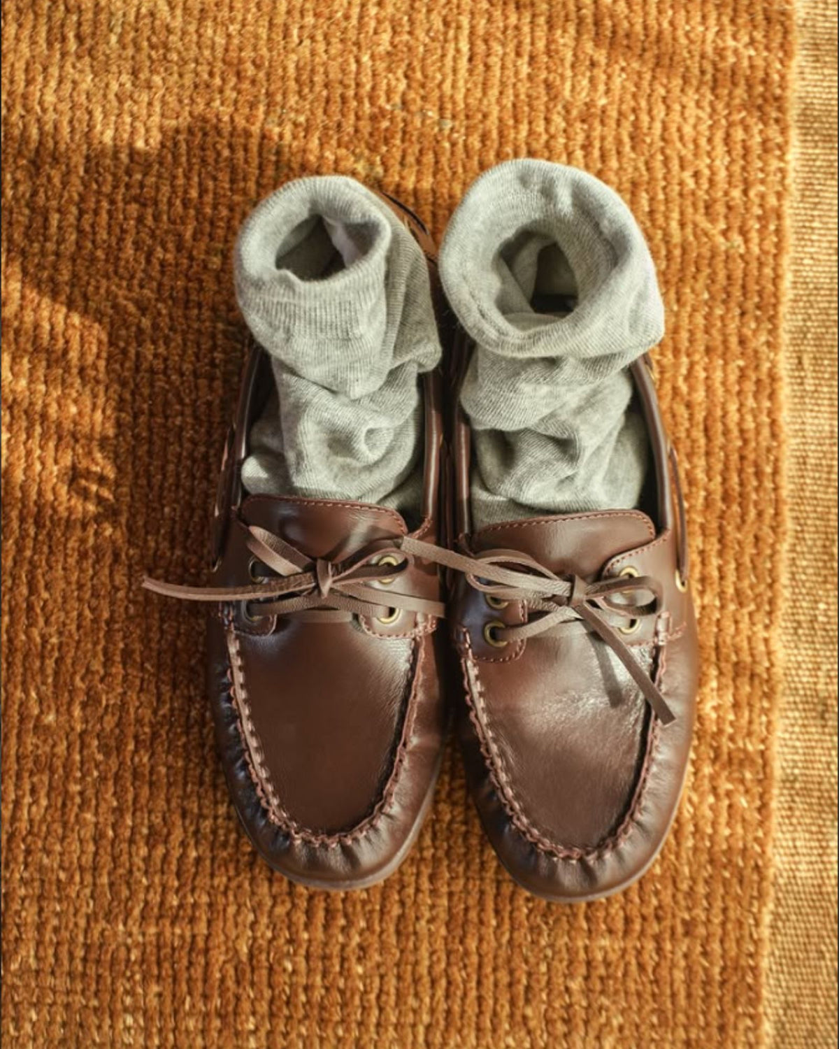 PALOMA BOAT SHOES CHOCOLATE BROWN LEATHER