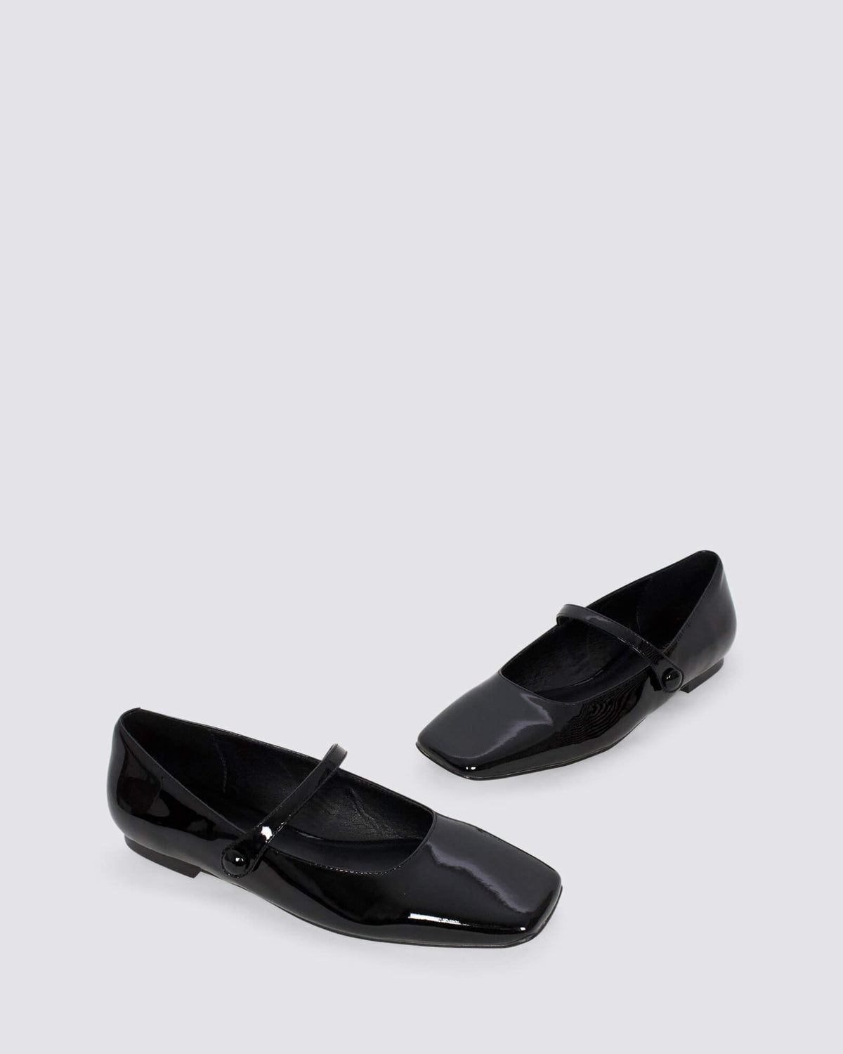 XANDRIA BALLET FLATS BLACK PATENT