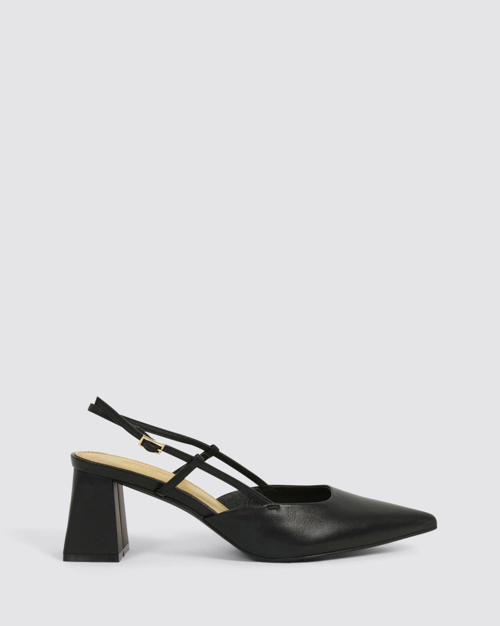 YASMINE SLINGBACK HEELS BLACK
