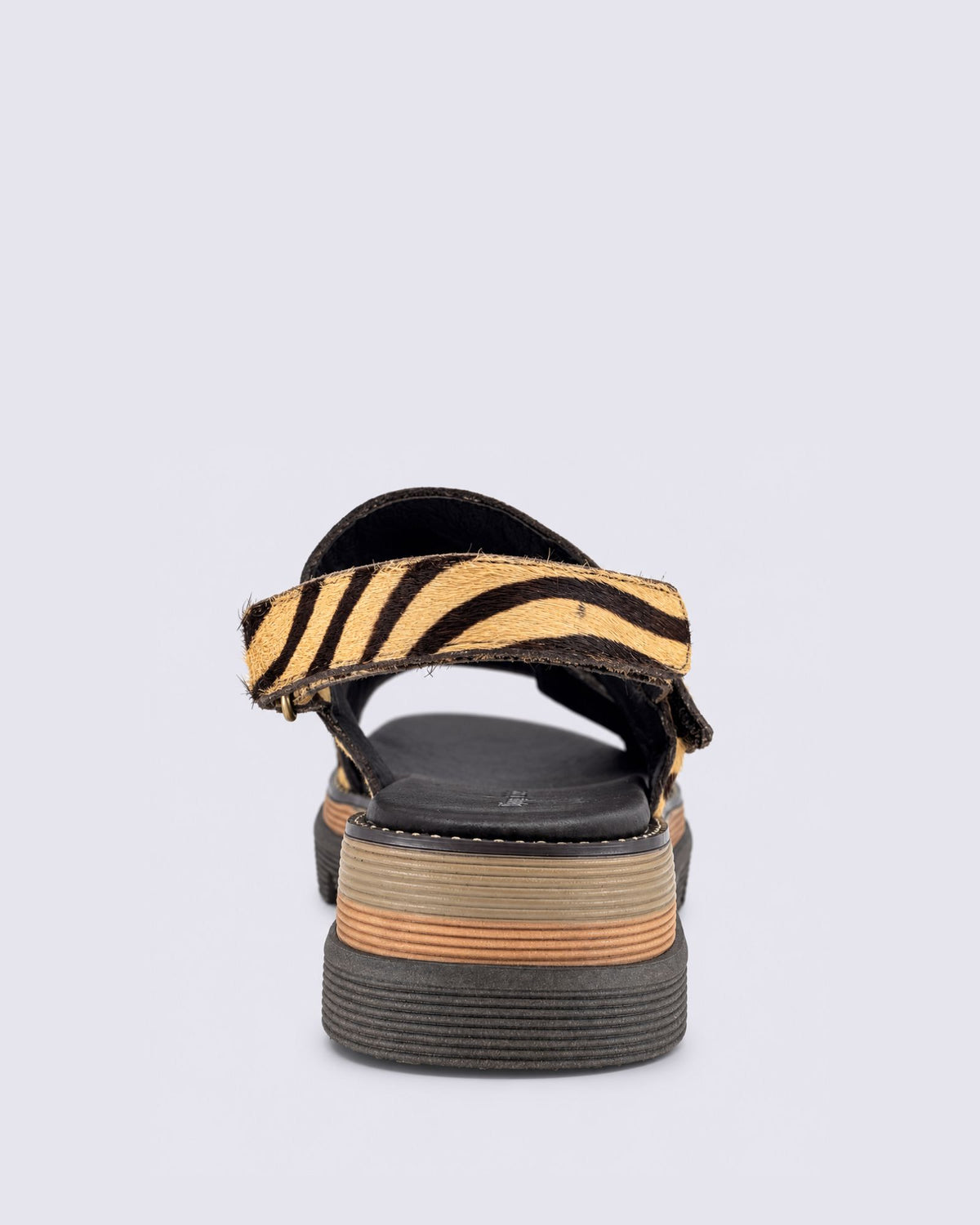 SONER SANDALS CAMEL/CHOCOLATE PONY