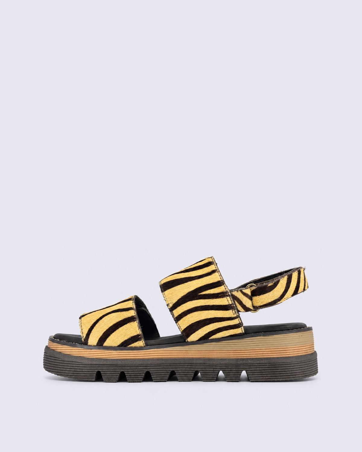 SONER SANDALS CAMEL/CHOCOLATE PONY
