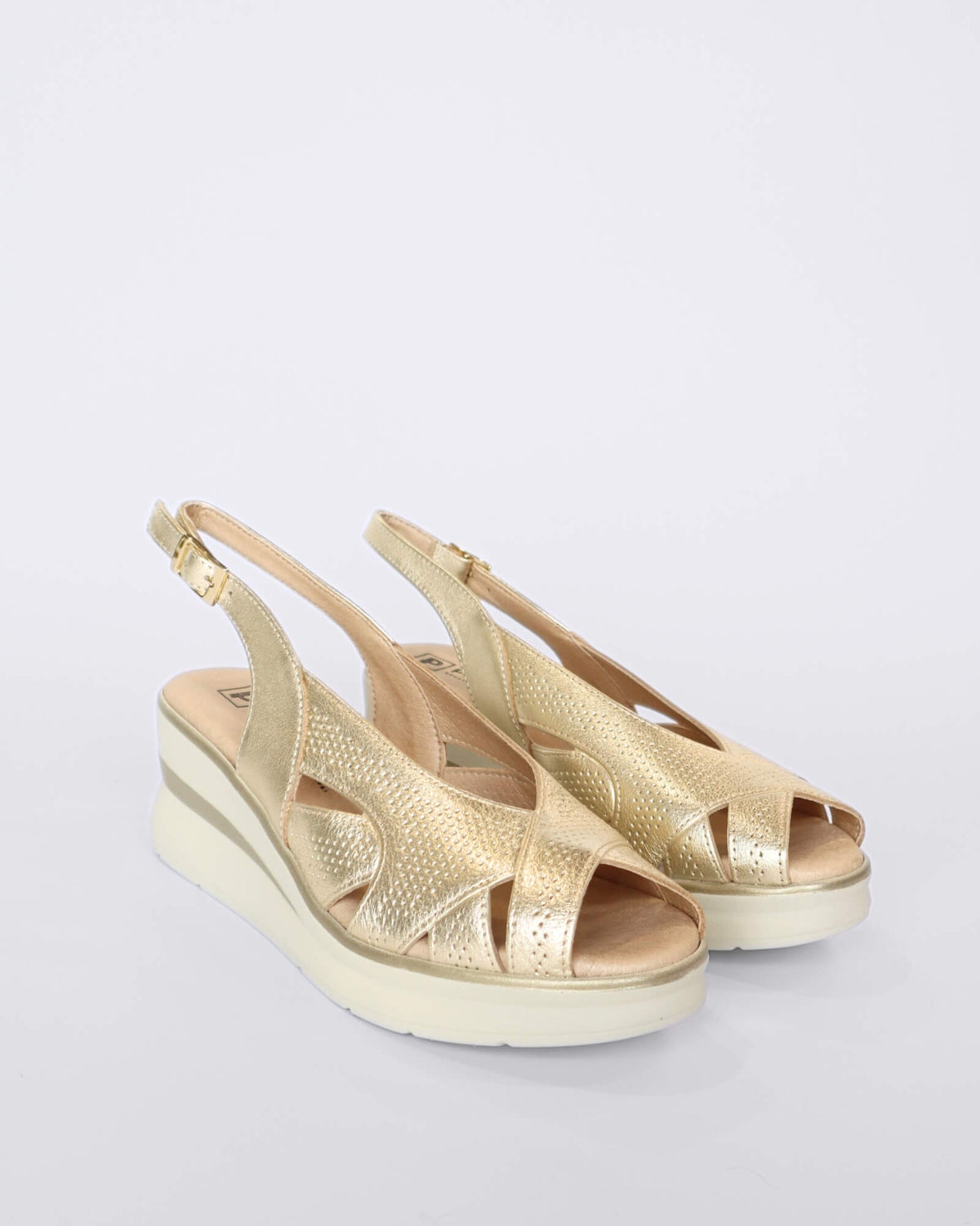 10362 WEDGE SLINGBACK SANDALS ORO