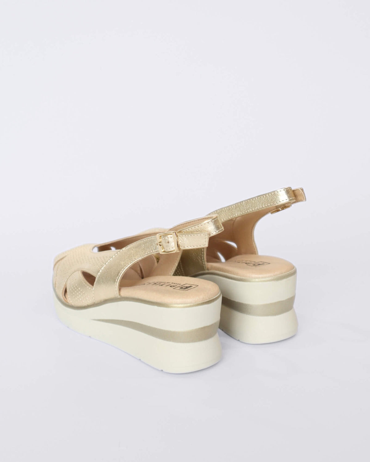 10362 WEDGE SLINGBACK SANDALS ORO