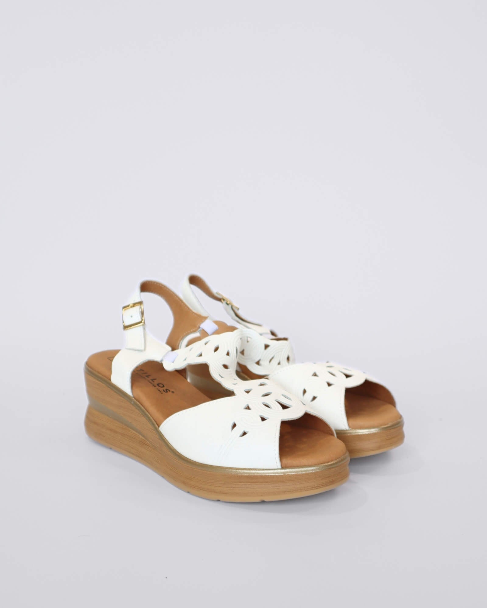 10351 WEDGE SANDALS BIANCO