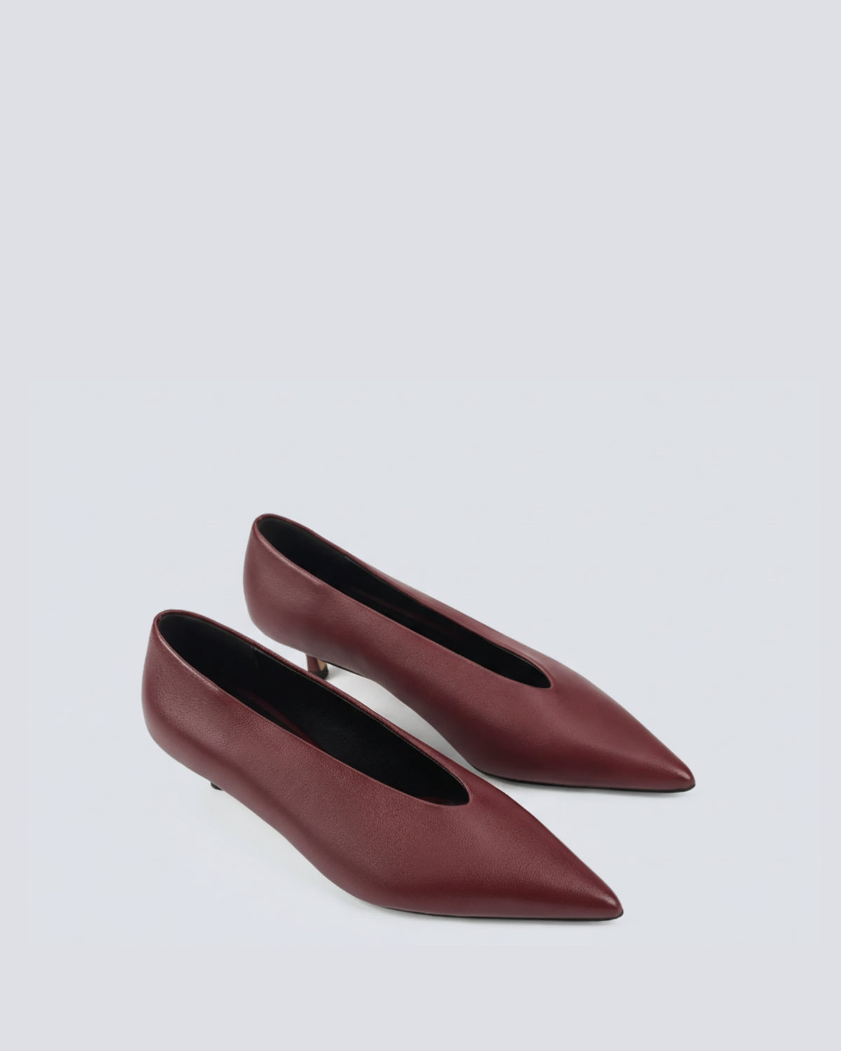 FLYNN POINT TOE PUMPS WINE