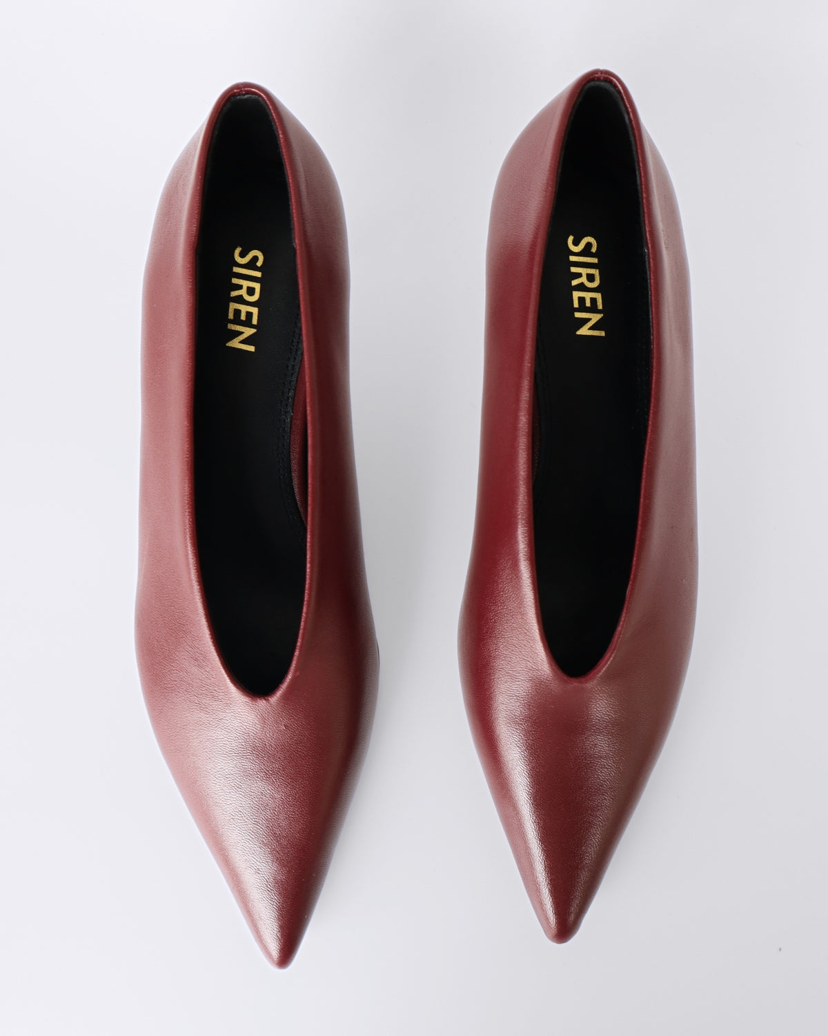 FLYNN POINT TOE PUMPS WINE