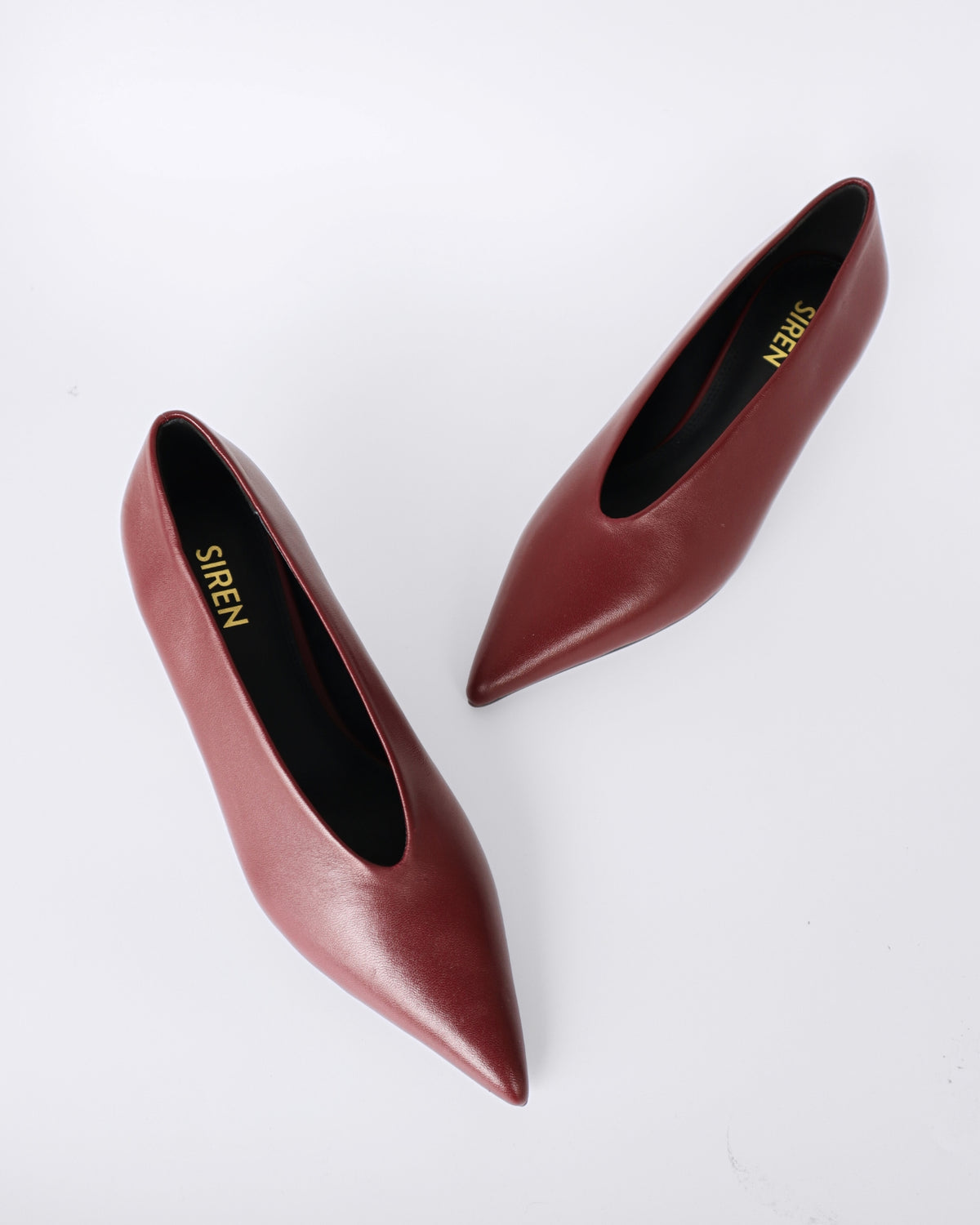 FLYNN POINT TOE PUMPS WINE