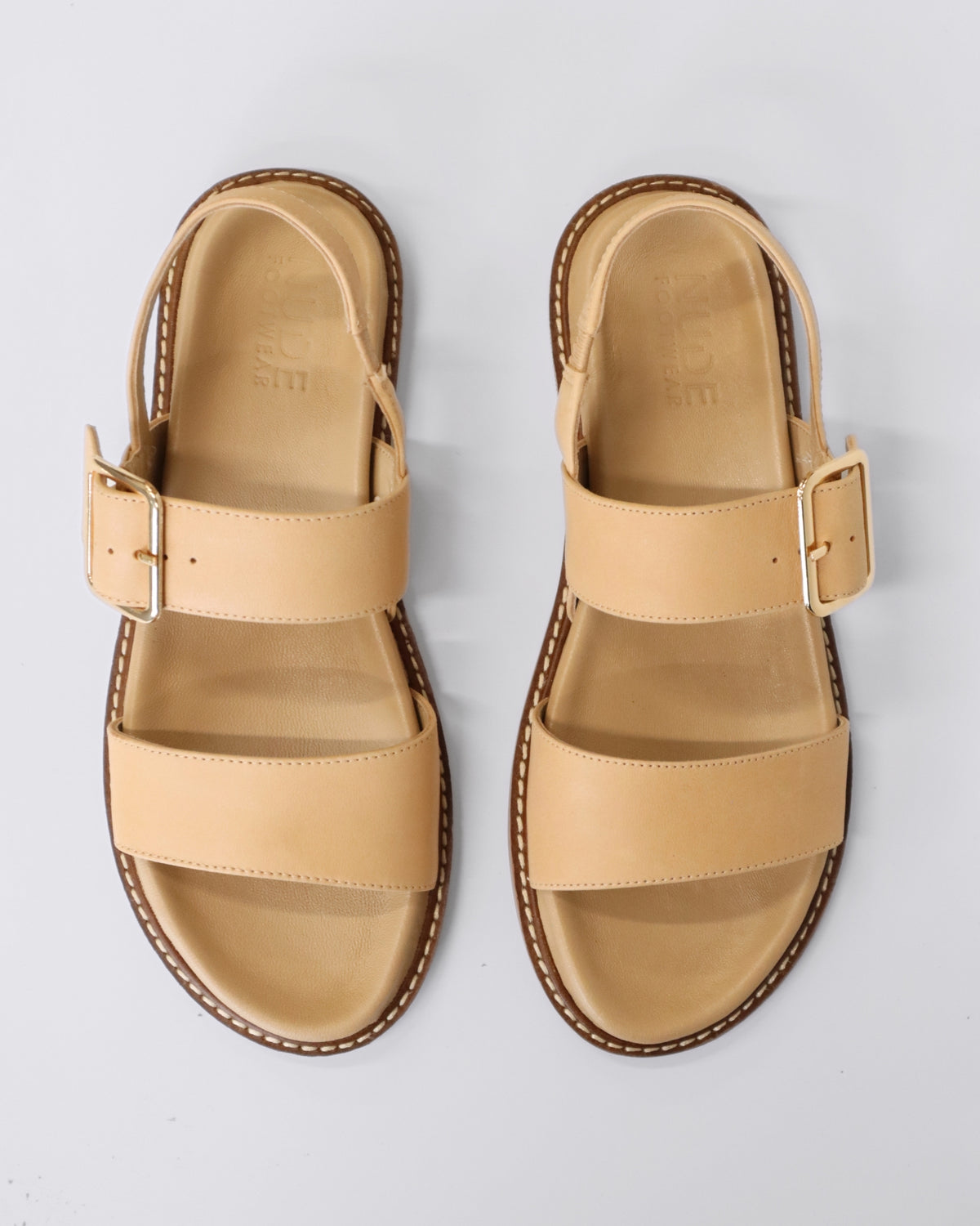 UNDO FLAT SANDALS NUDE