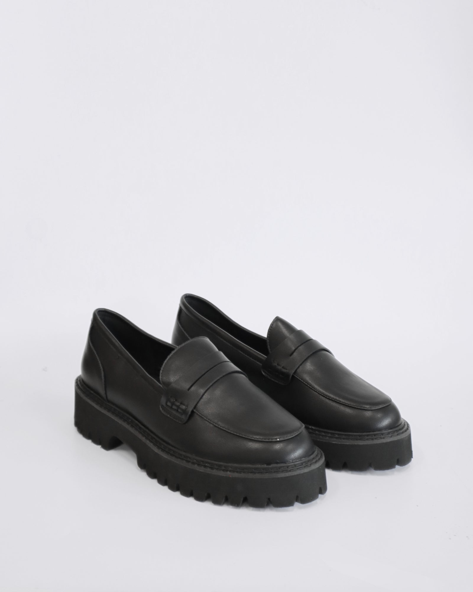 NEON CHUNKY LOAFERS BLACK