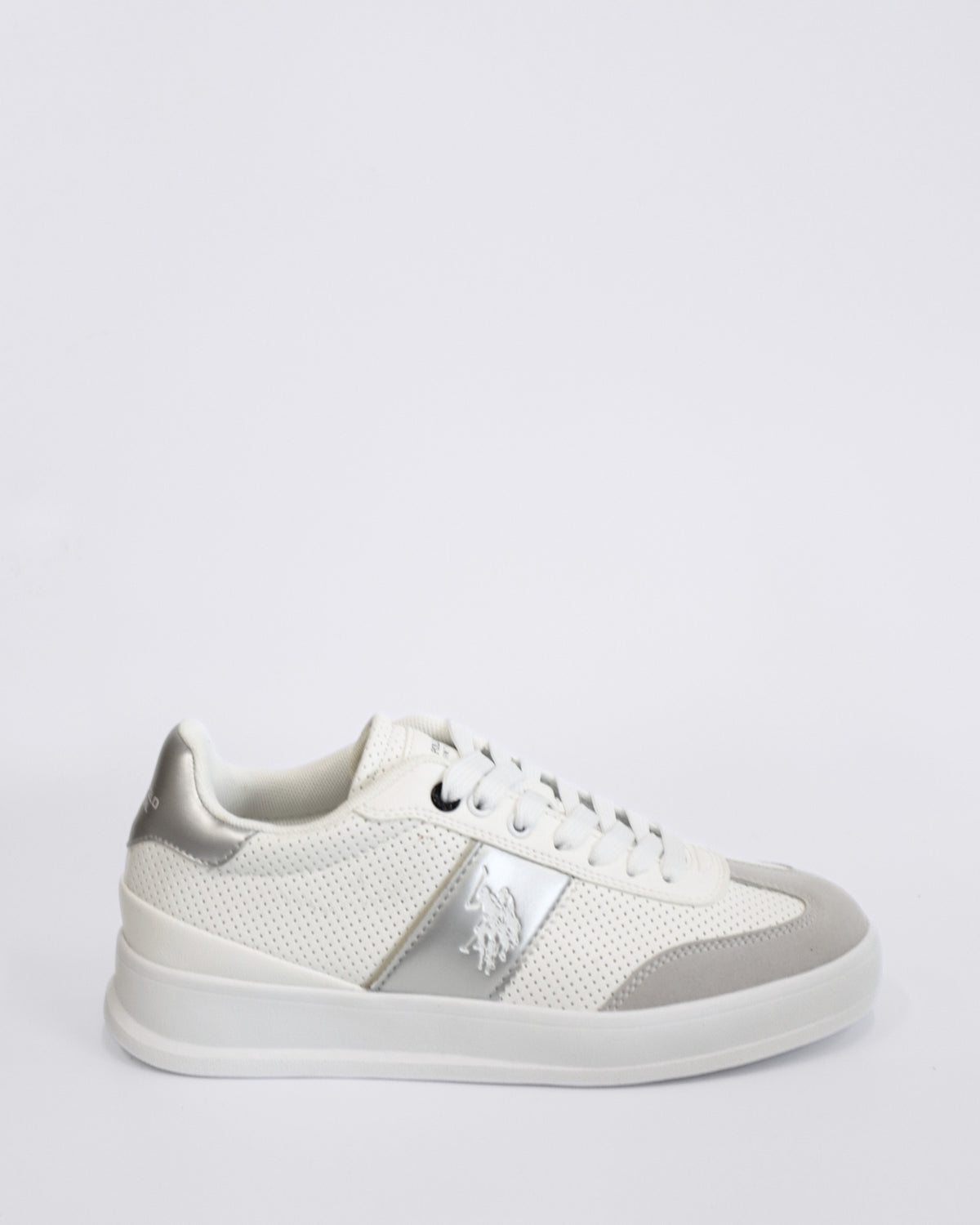 CAMPY WOMENS SNEAKERS WHITE/SILVER