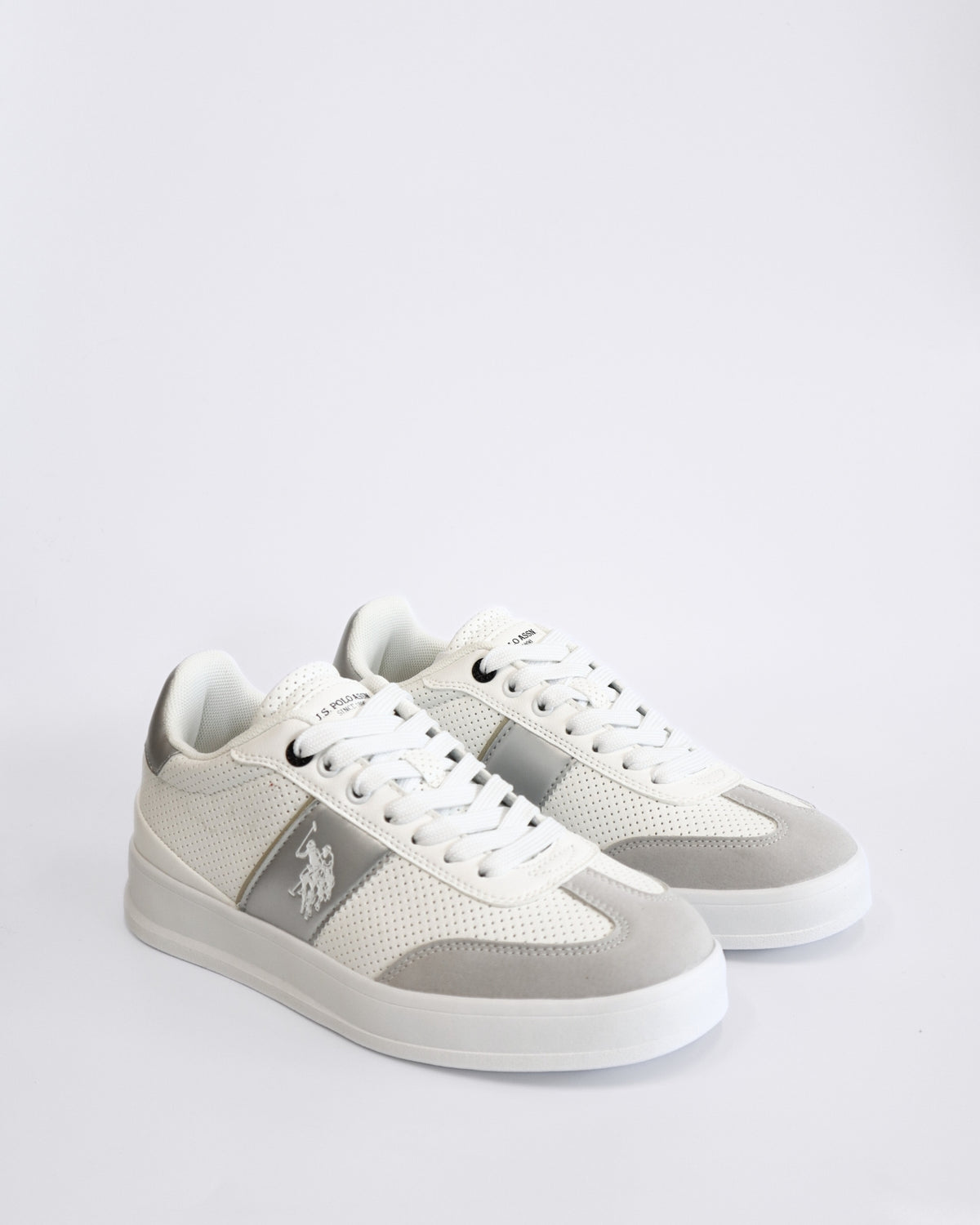 CAMPY WOMENS SNEAKERS WHITE/SILVER