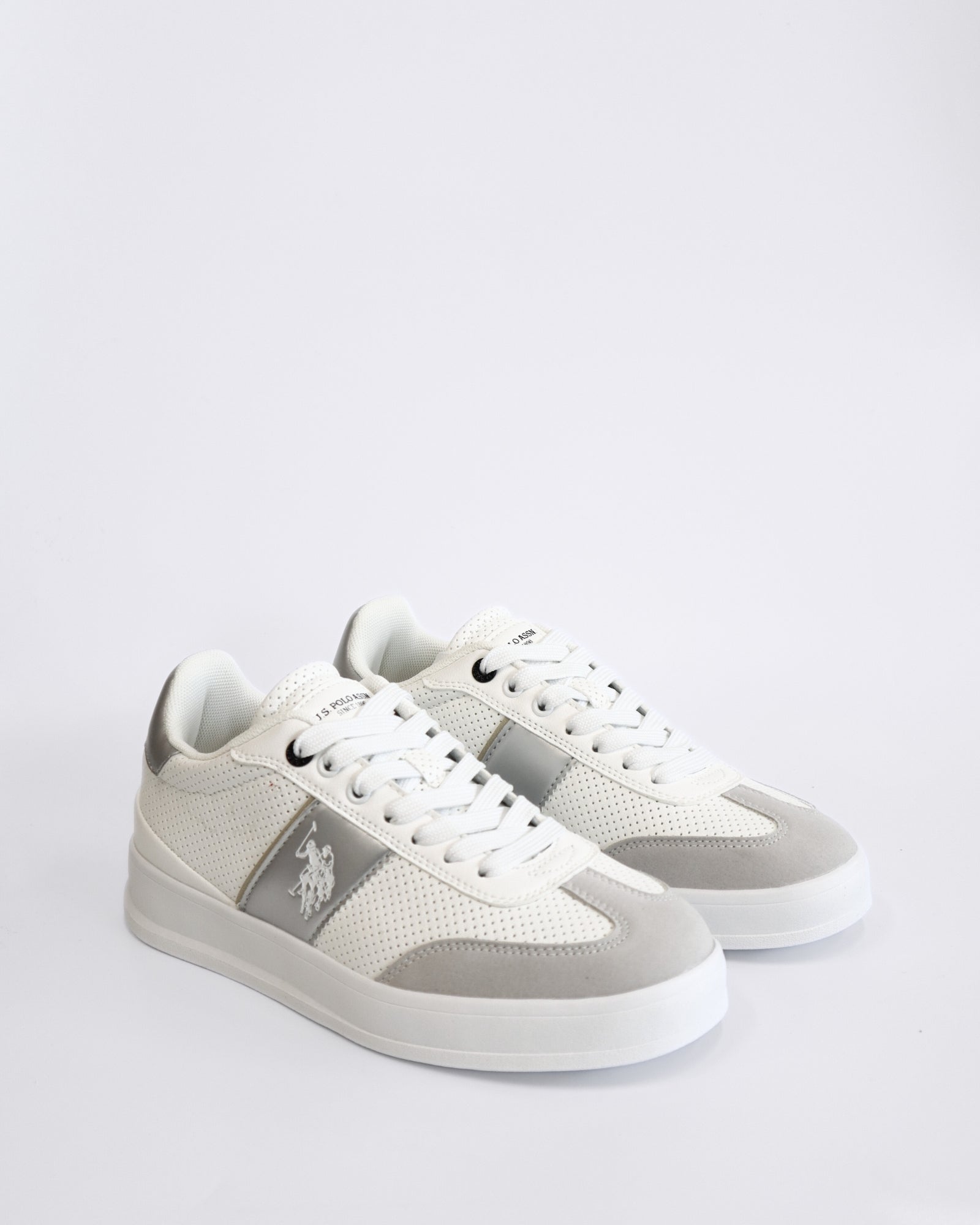 CAMPY WOMENS SNEAKERS WHITE/SILVER