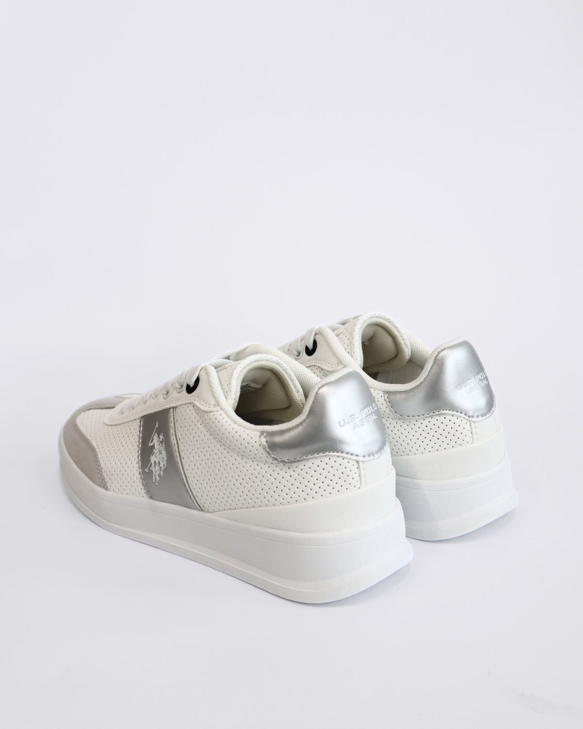 CAMPY WOMENS SNEAKERS WHITE/SILVER