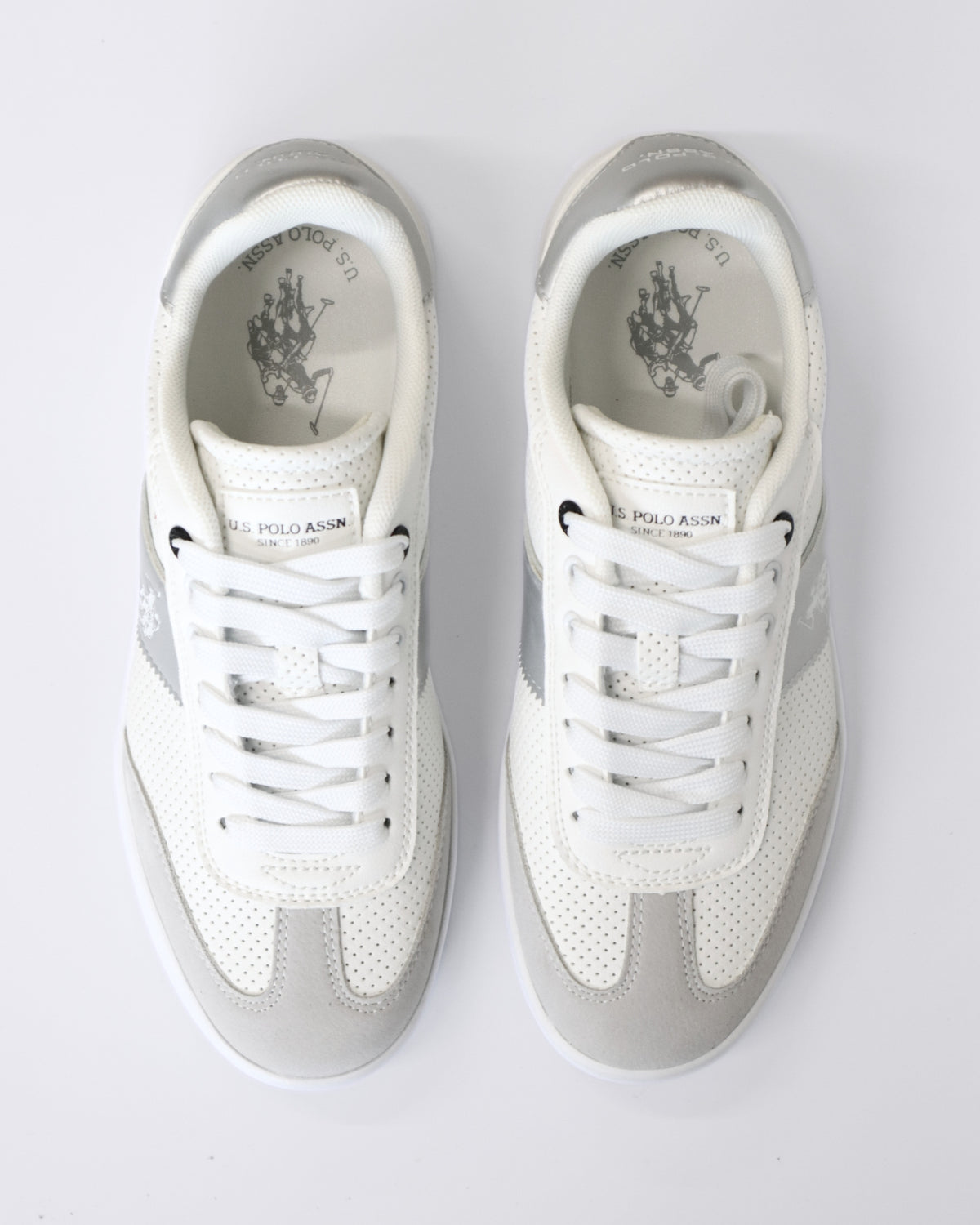 CAMPY WOMENS SNEAKERS WHITE/SILVER