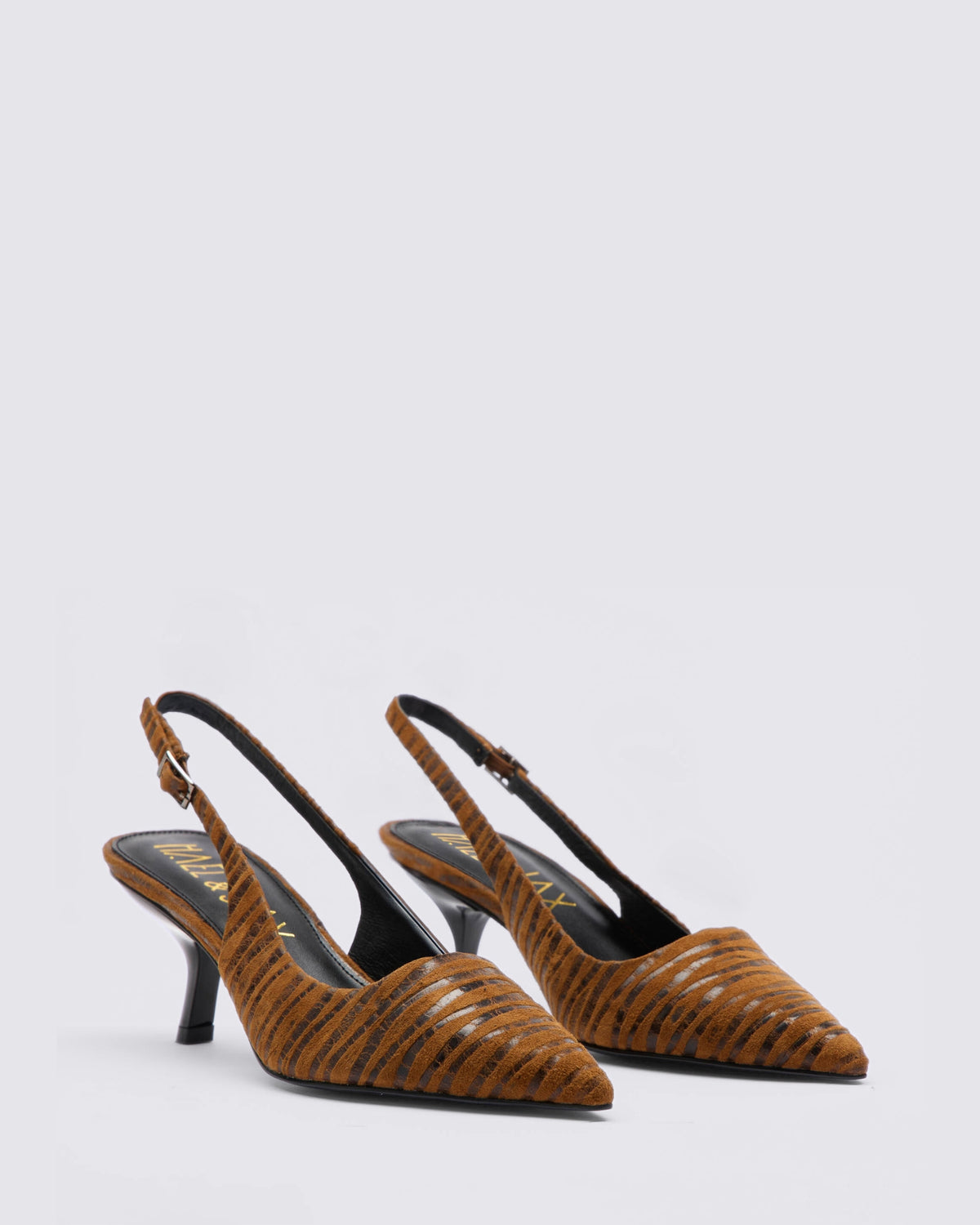 PETITE SLINGBACK HEELS MOCHA ANIMAL