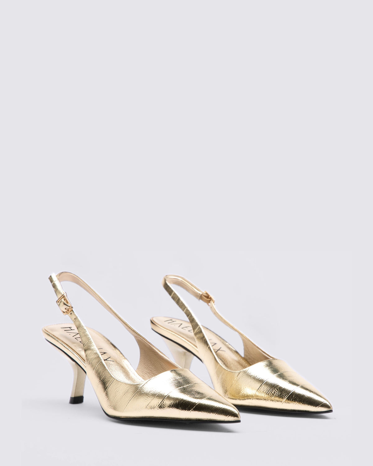 PETITE SLINGBACK HEELS GOLD