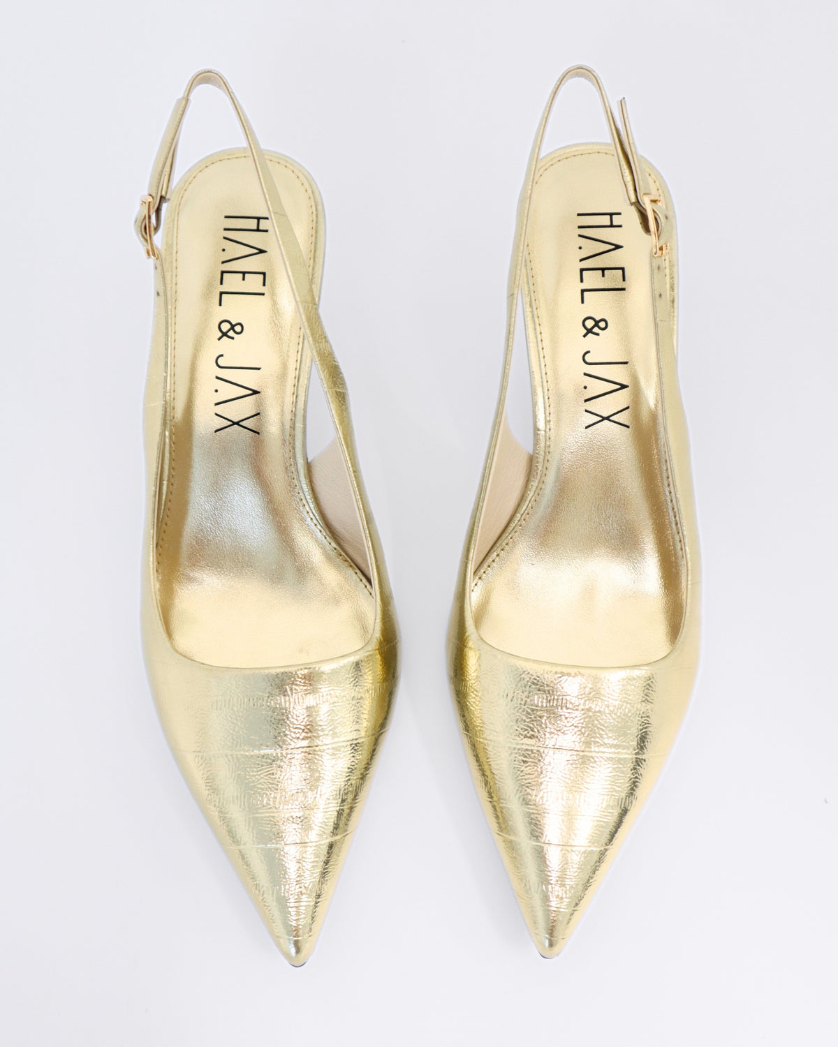 PETITE SLINGBACK HEELS GOLD