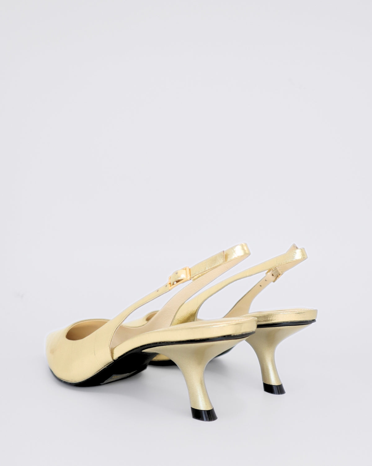 PETITE SLINGBACK HEELS GOLD