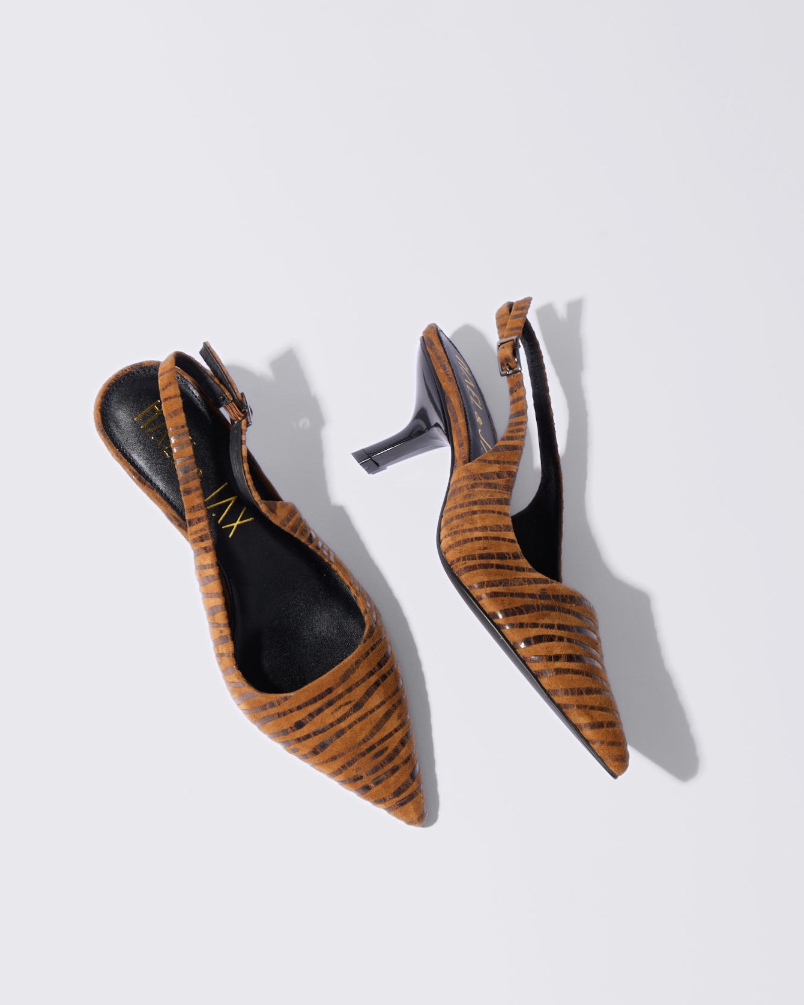 PETITE SLINGBACK HEELS MOCHA ANIMAL