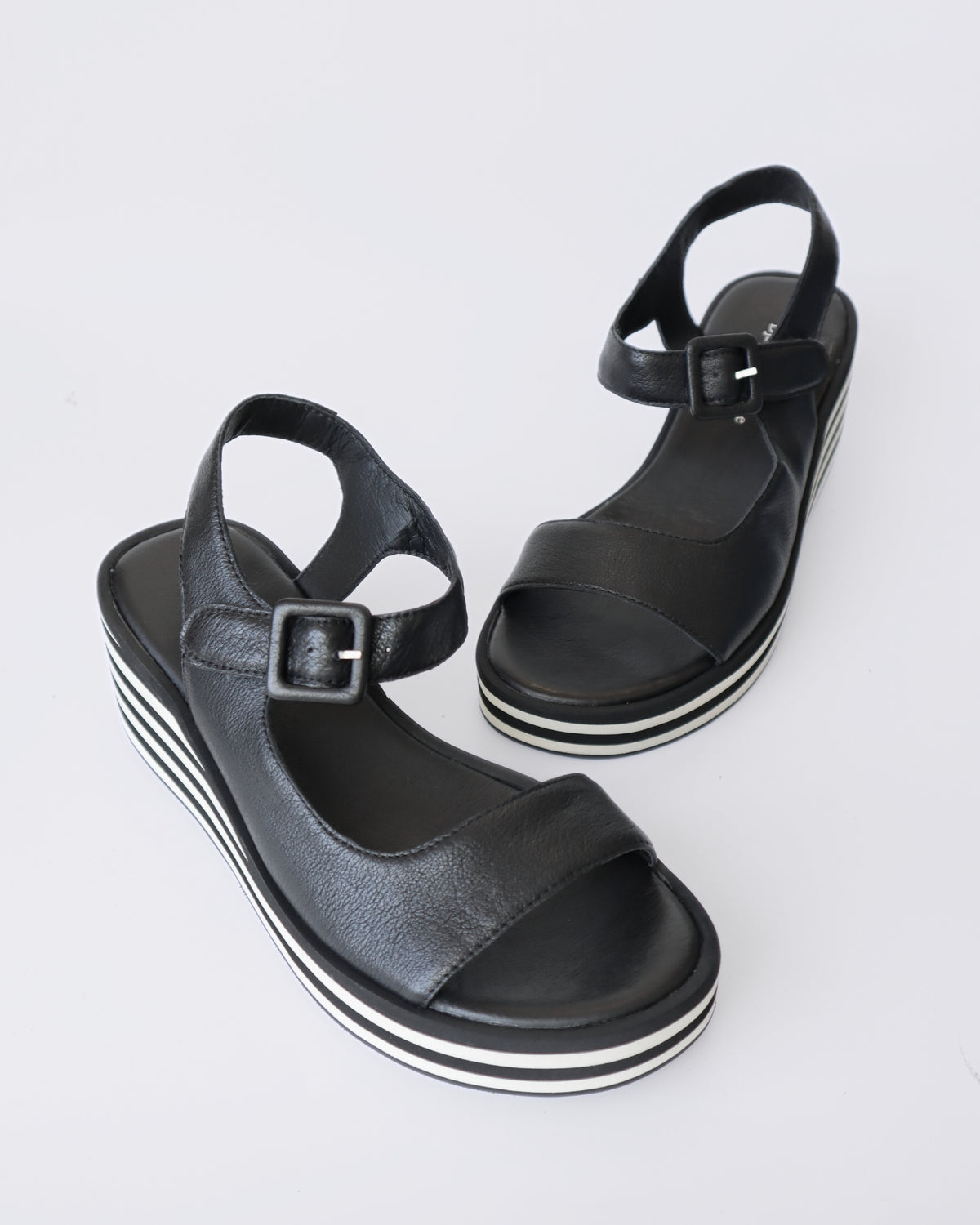 FIGG PLATFORM SANDALS BLACK