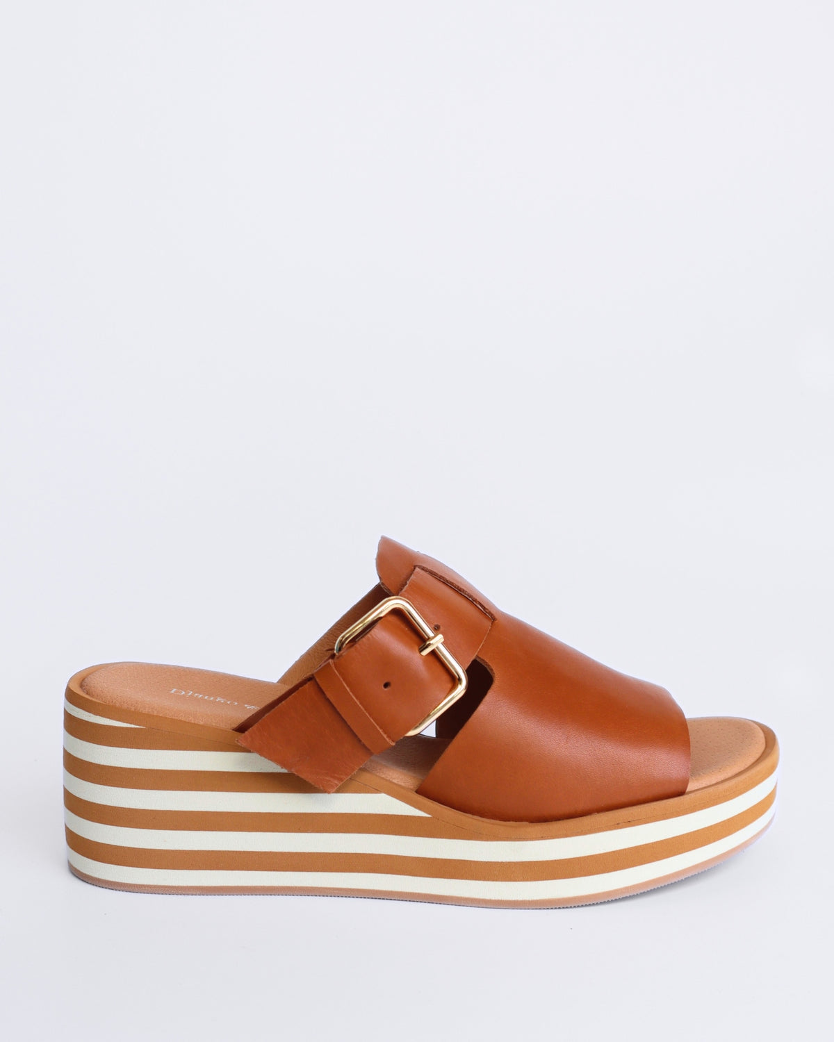 FOGAL PLATFORM SANDALS DARK RUM