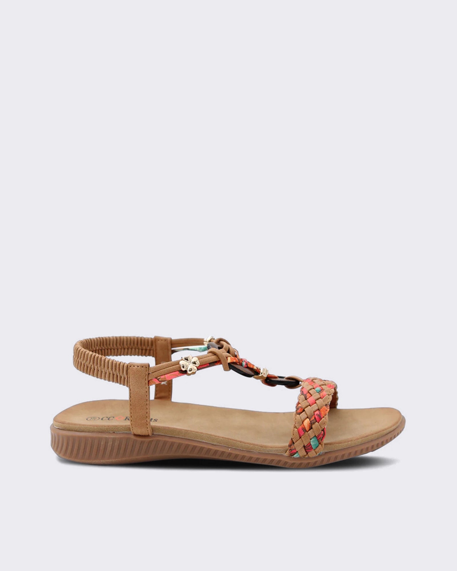 XTRA SANDALS TAN MULTI