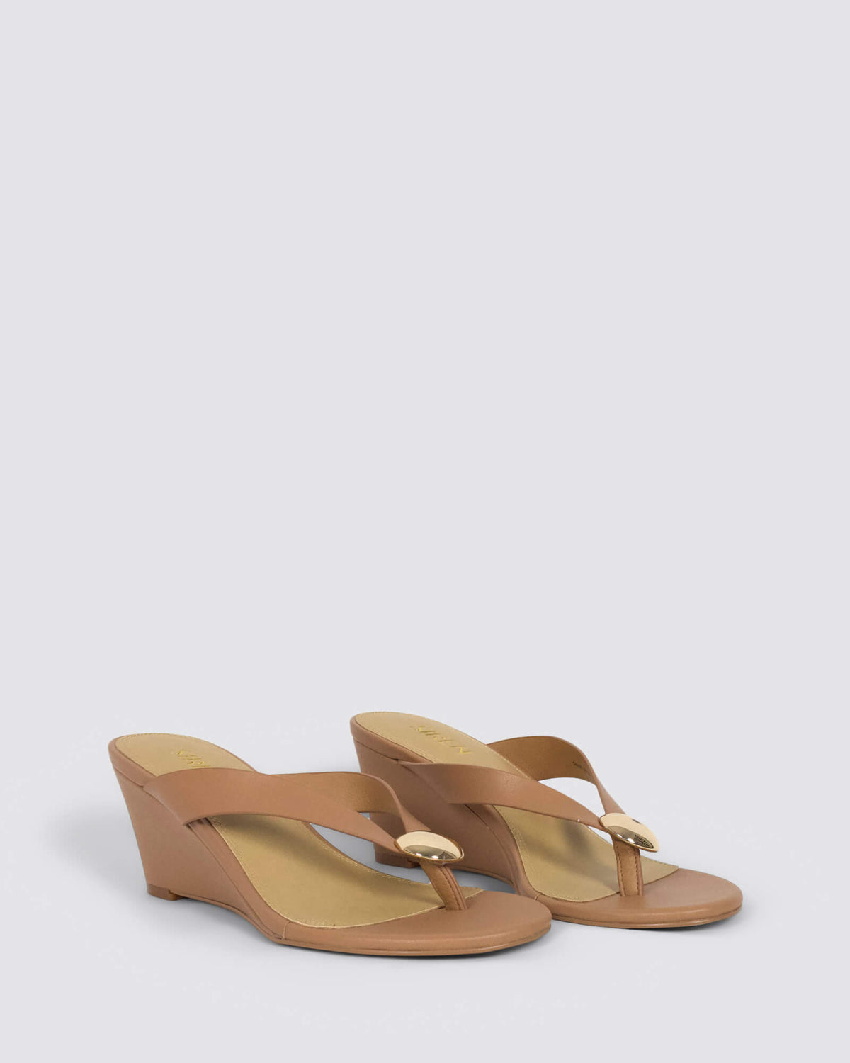 CHLOE THONG WEDGES ALMOND TAN