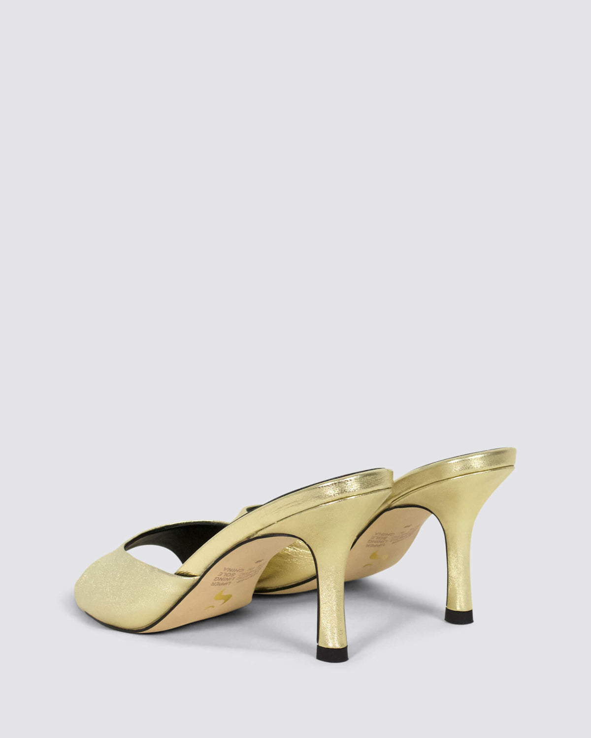 MARGOT MULES GOLD METALLIC LEATHER