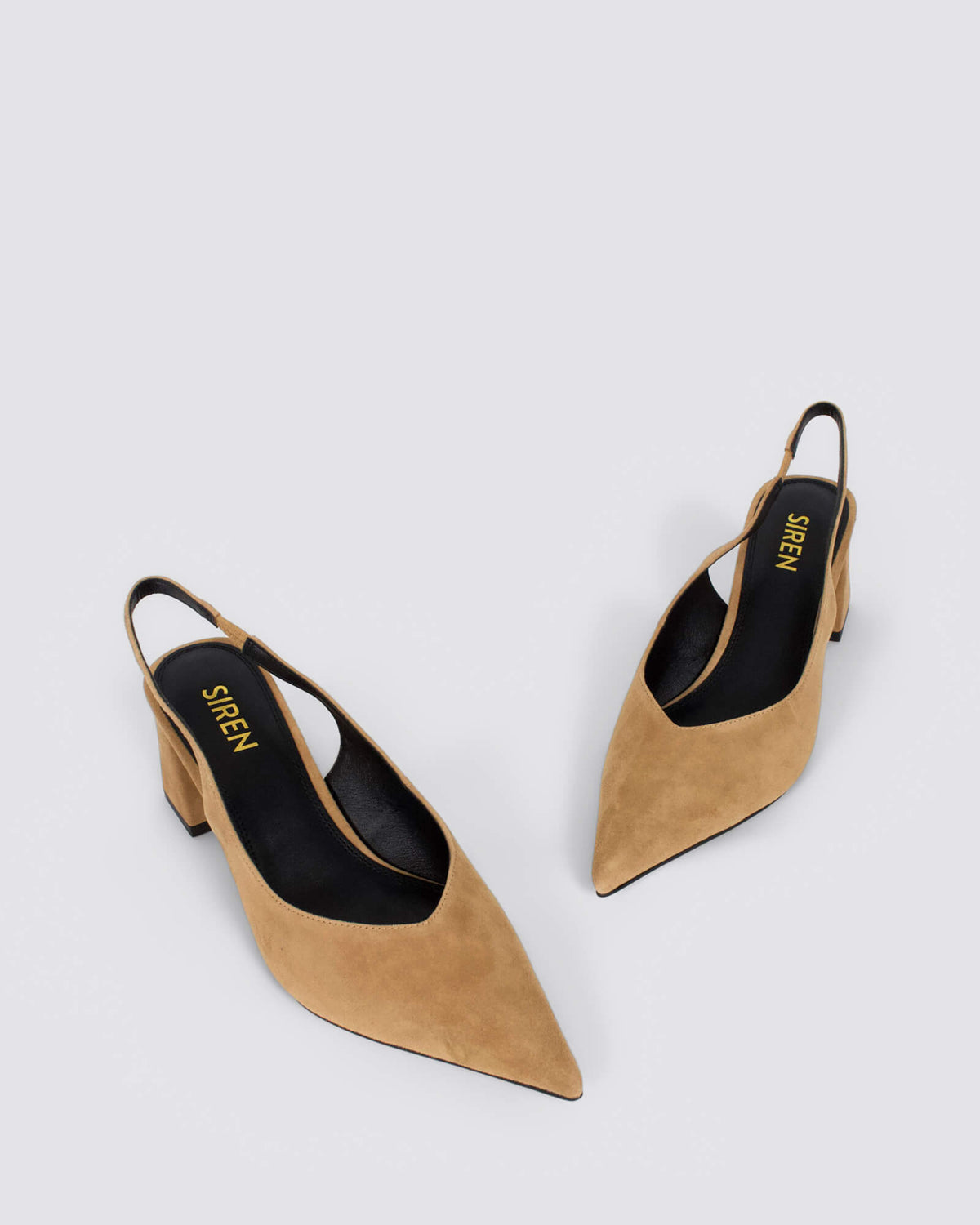 YANKEE SLINGBACK HEELS CAMEL TAN SUEDE
