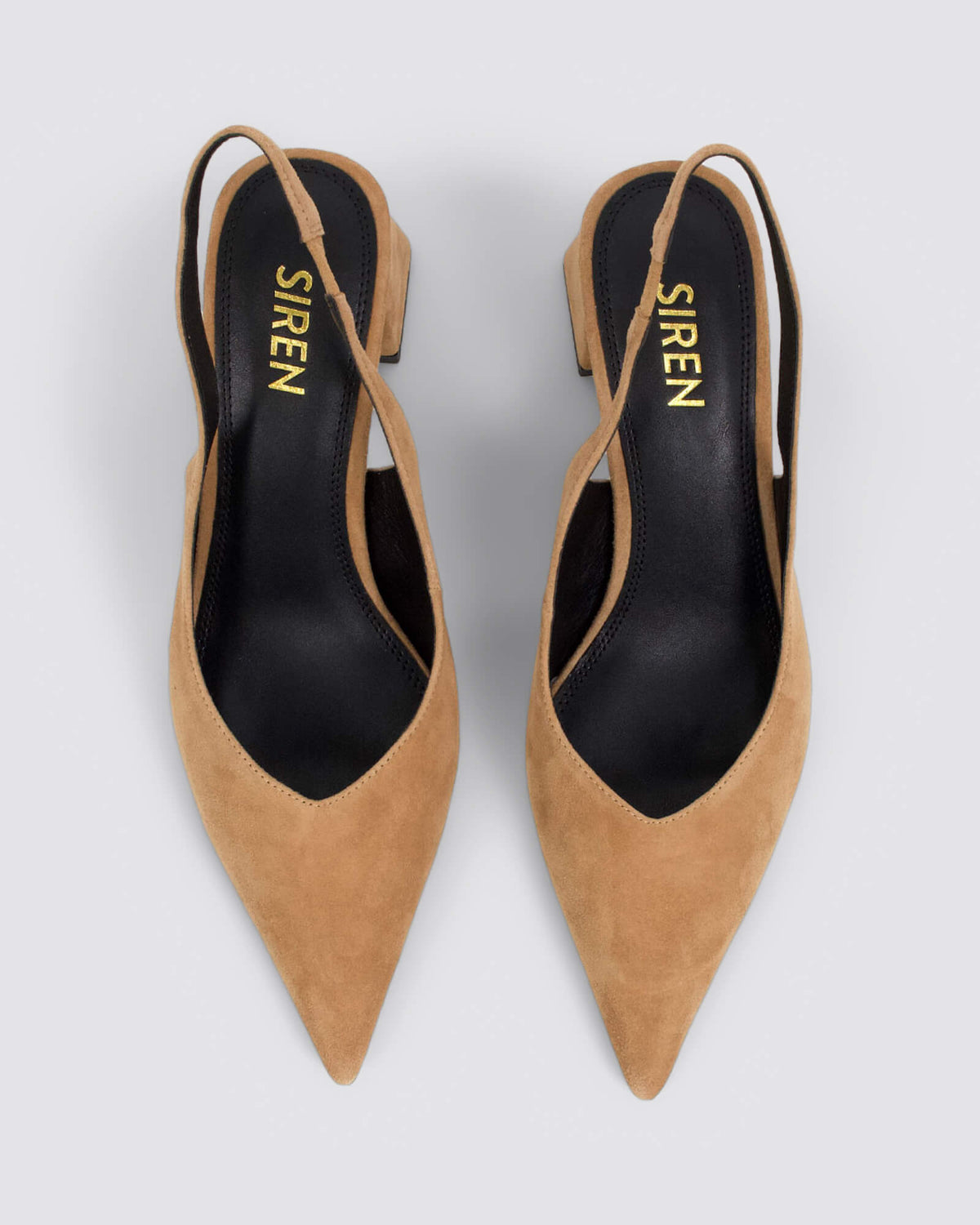 YANKEE SLINGBACK HEELS CAMEL TAN SUEDE