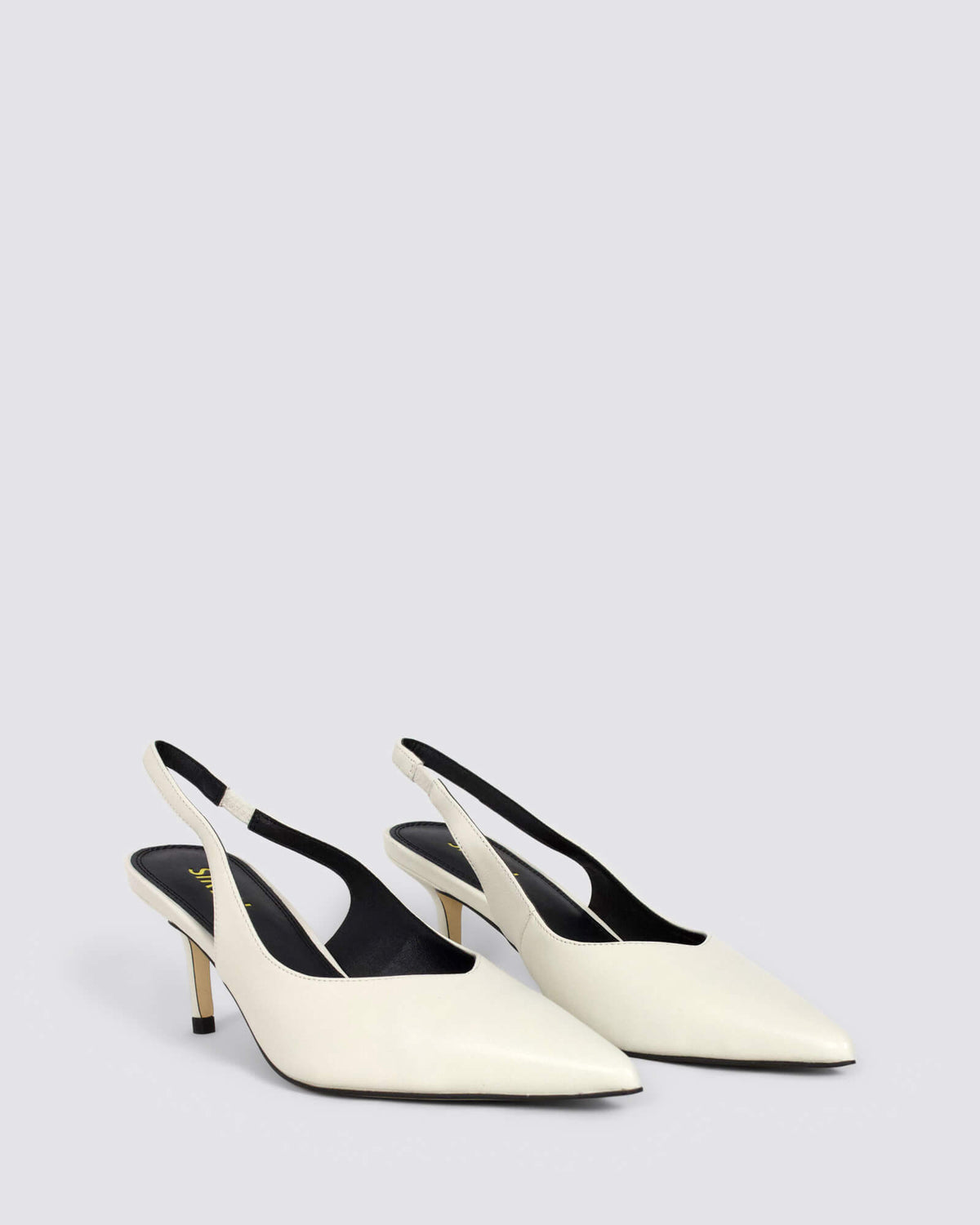 YORY SLINGBACK HEELS CHALK WHITE