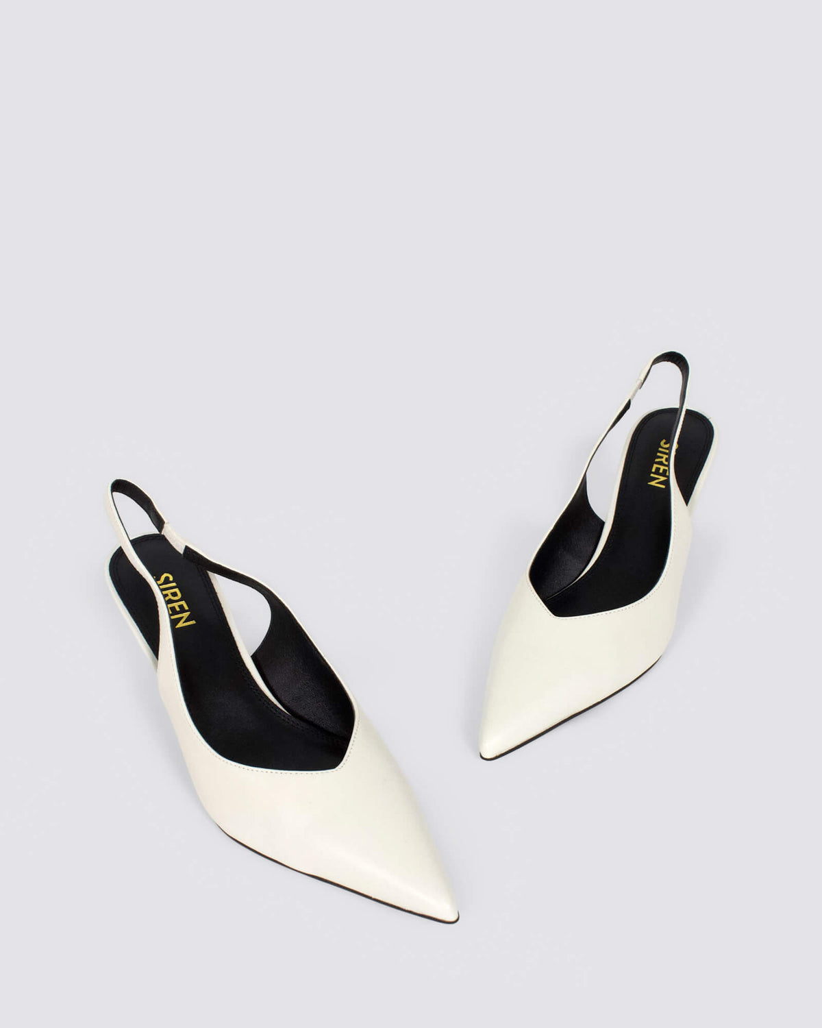 YORY SLINGBACK HEELS CHALK WHITE