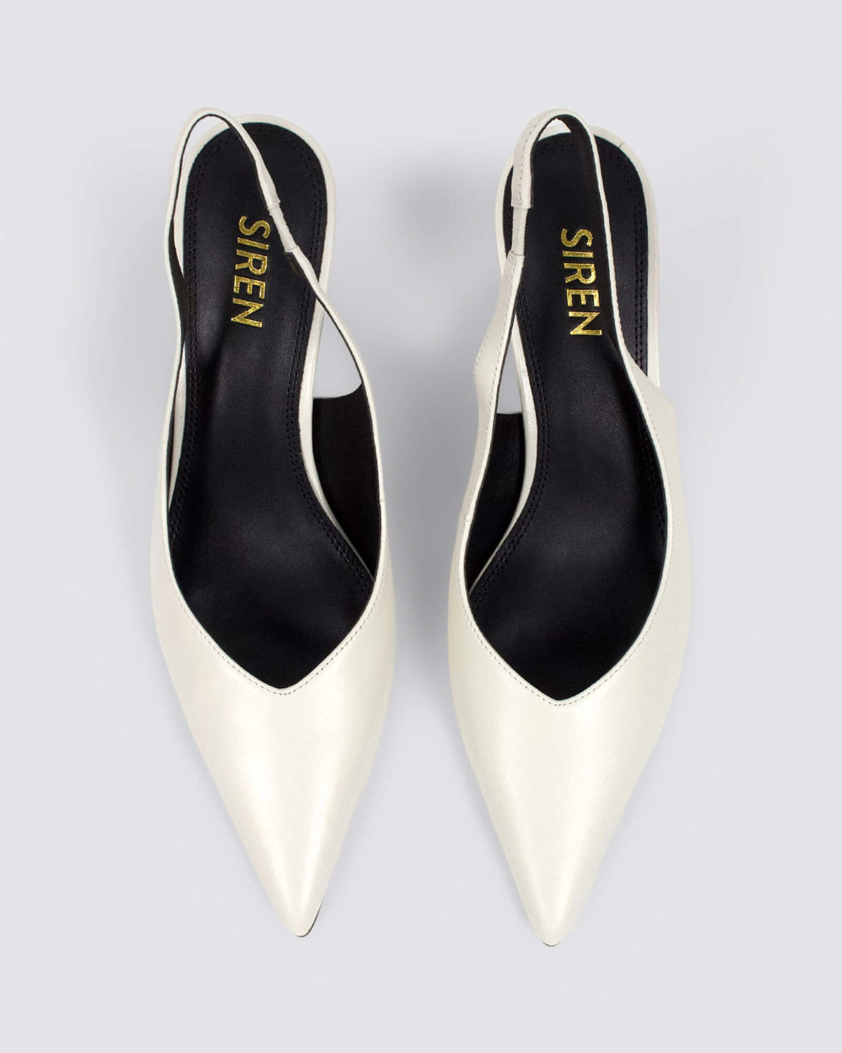 YORY SLINGBACK HEELS CHALK WHITE