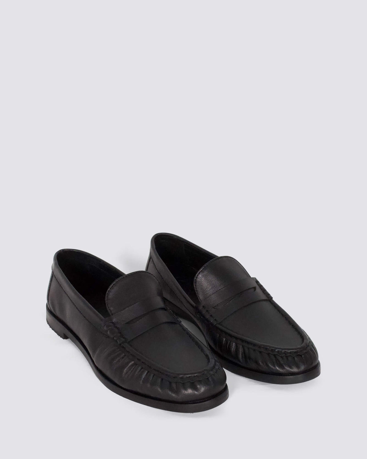 CINQ LOAFERS BLACK LEATHER