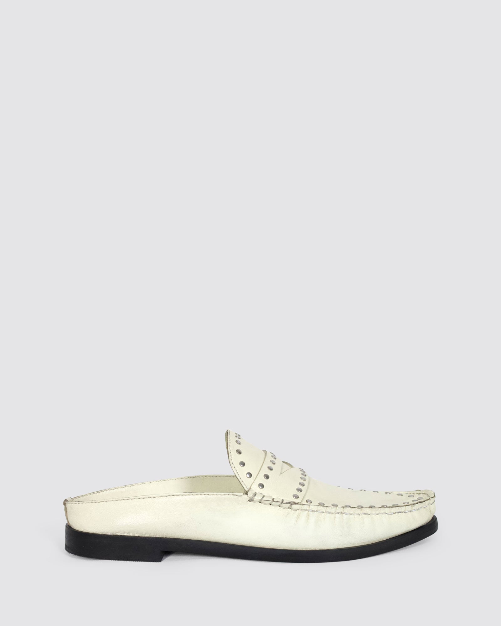 ROSIERS LOAFERS OFF WHITE/SILVER LEATHER