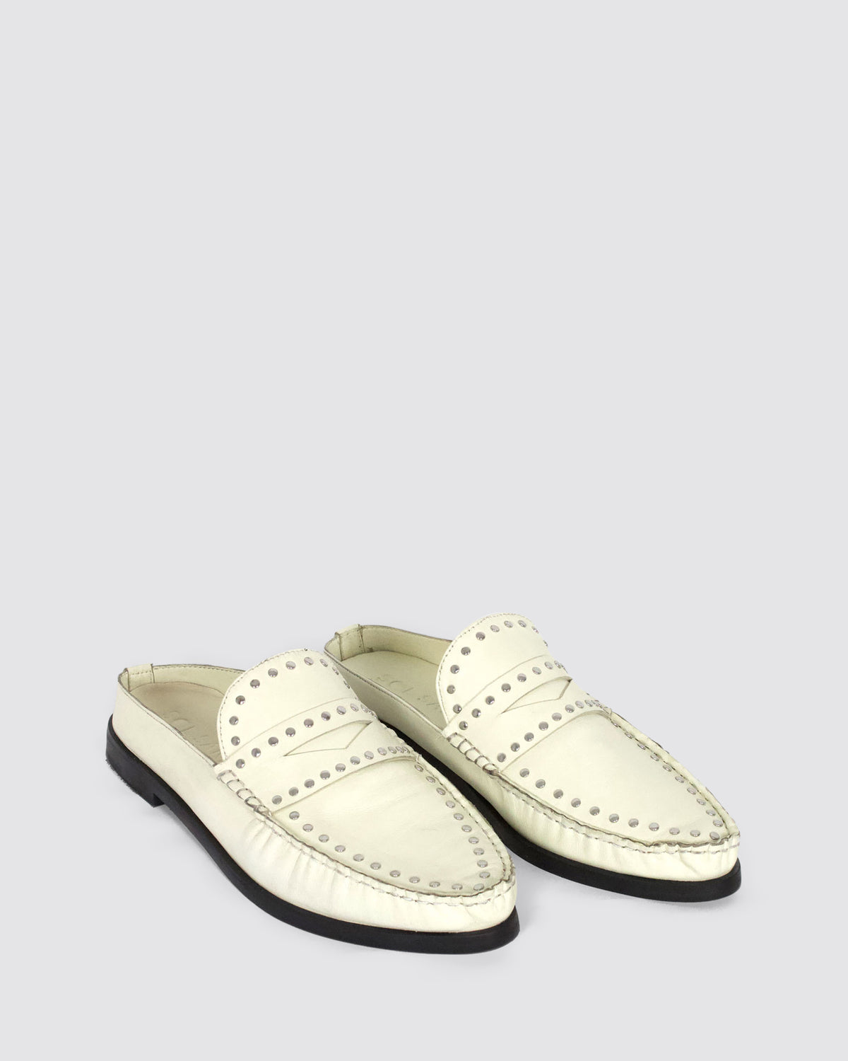 ROSIERS LOAFERS OFF WHITE/SILVER LEATHER