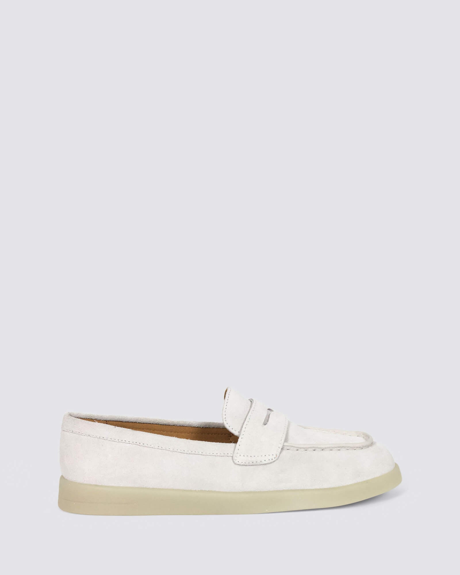 MARNIE PENNIE SUEDE WHITE