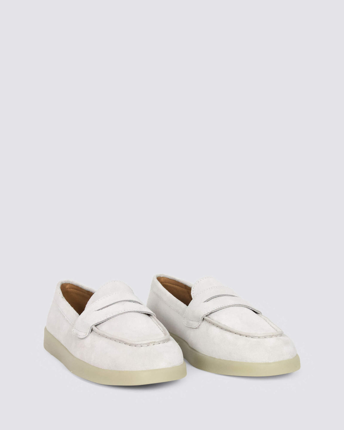 MARNIE PENNIE SUEDE WHITE